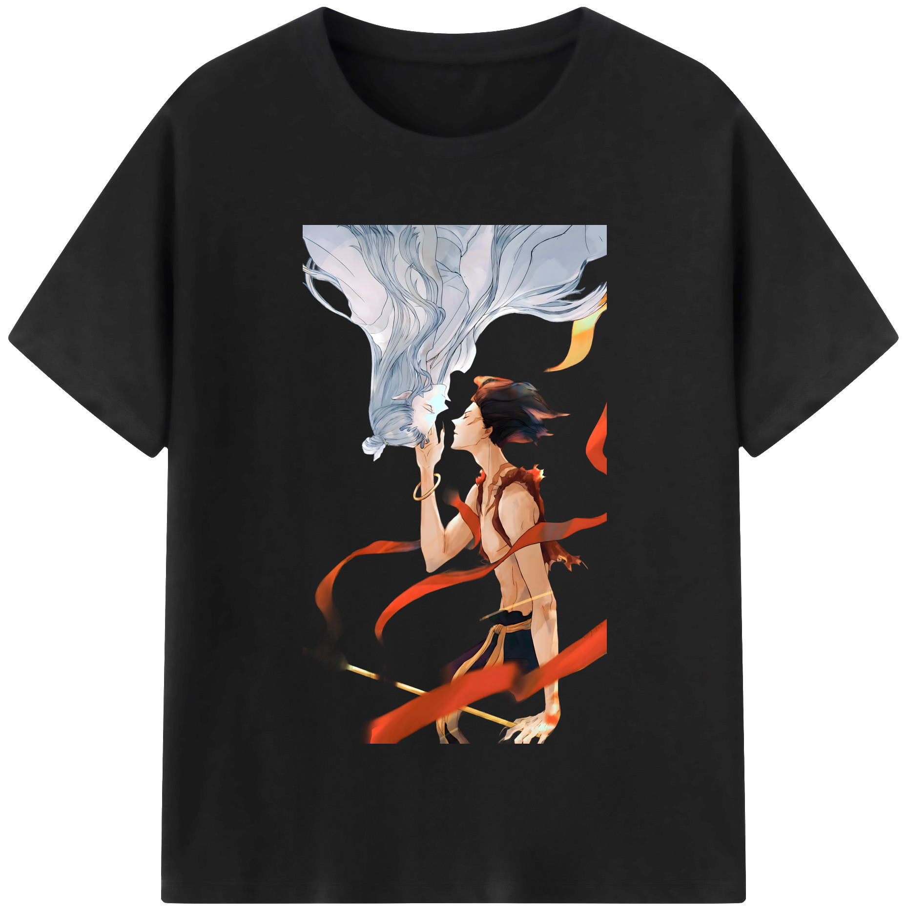 （画像用） Ne Zha 2 ナタ 魔童の大暴れ レディースカジュアルプリントTシャツ（綿100％）