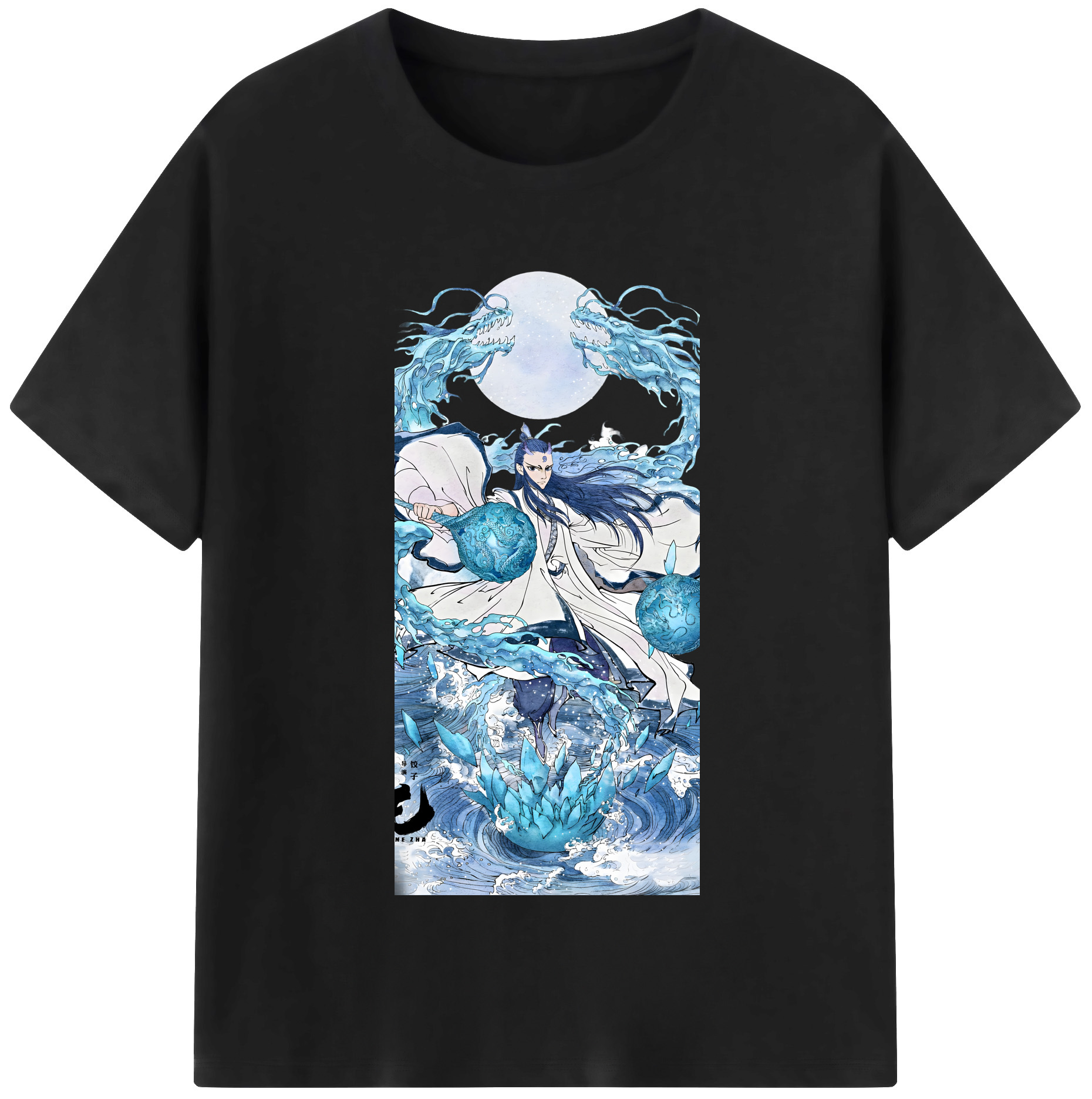 （画像用） Ne Zha 2 ナタ 魔童の大暴れ レディースカジュアルプリントTシャツ（綿100％）
