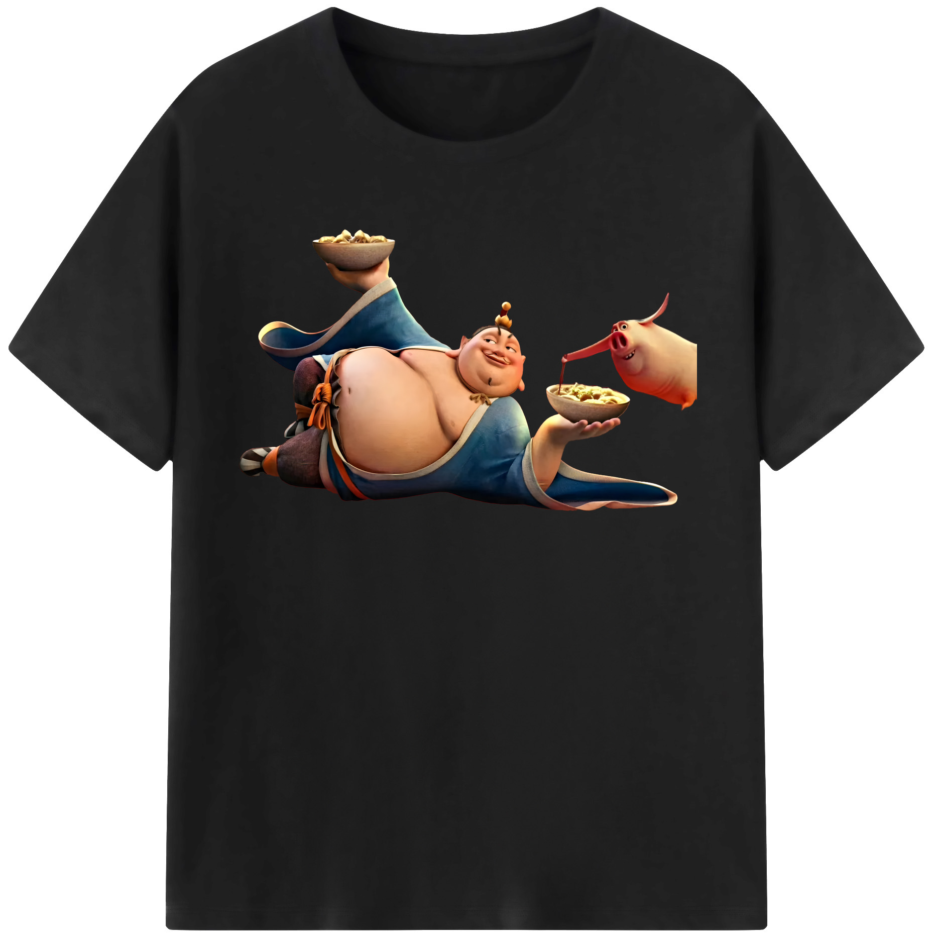 （画像用） Ne Zha 2 ナタ 魔童の大暴れ レディースカジュアルプリントTシャツ（綿100％）