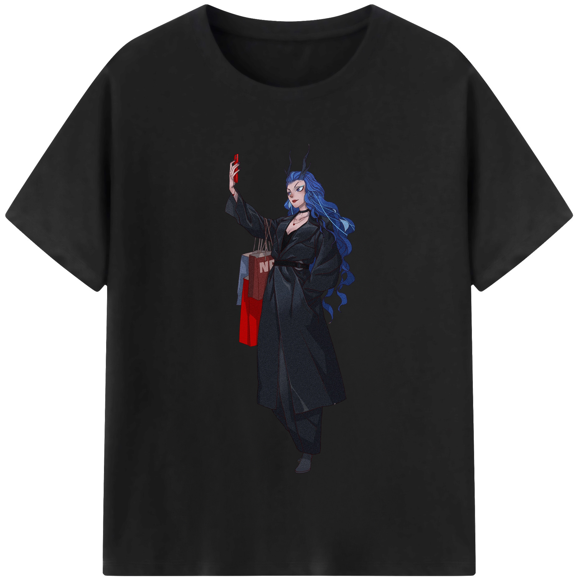 （画像用） Ne Zha 2 ナタ 魔童の大暴れ レディースカジュアルプリントTシャツ（綿100％）