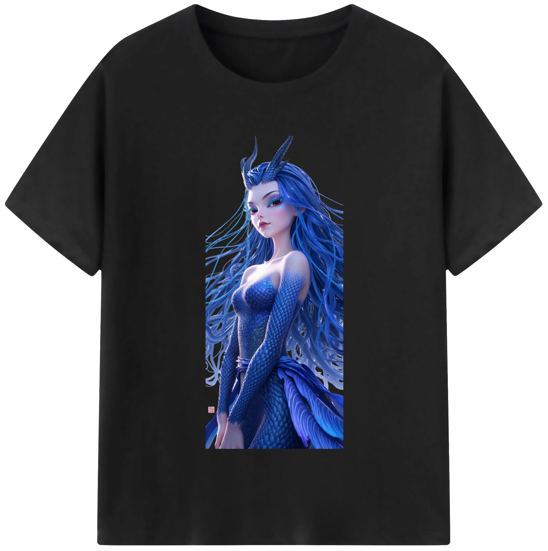 （画像用） Ne Zha 2 ナタ 魔童の大暴れ レディースカジュアルプリントTシャツ（綿100％）