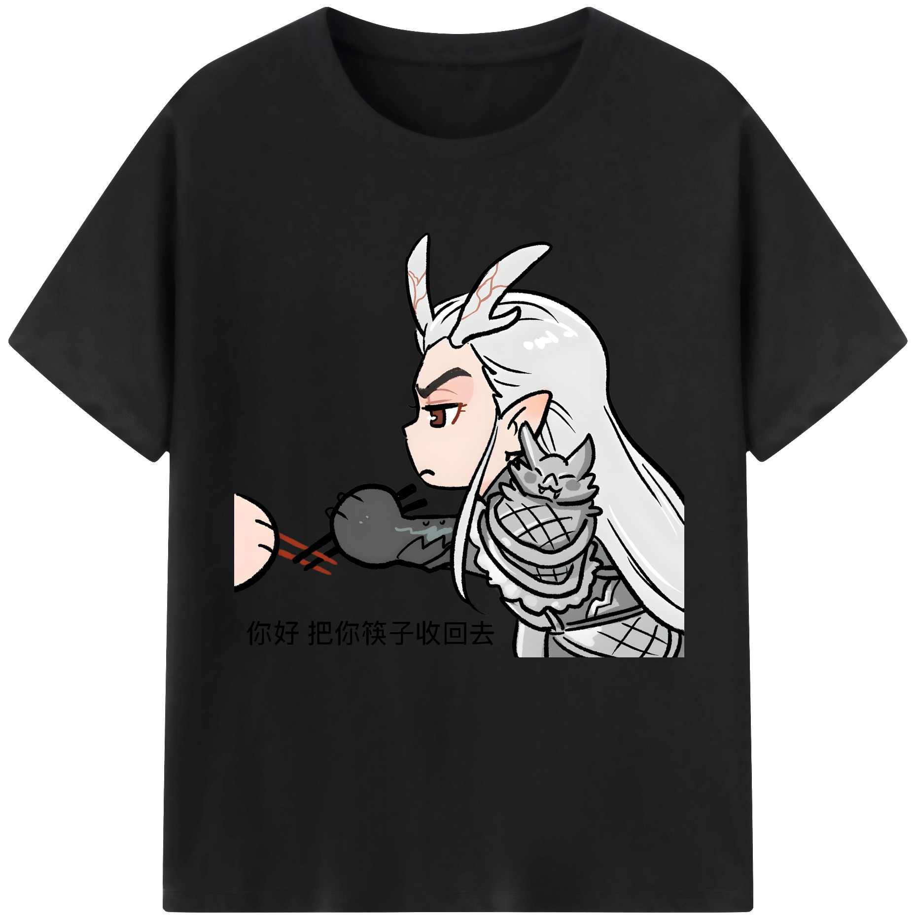 （画像用） Ne Zha 2 ナタ 魔童の大暴れ レディースカジュアルプリントTシャツ（綿100％）