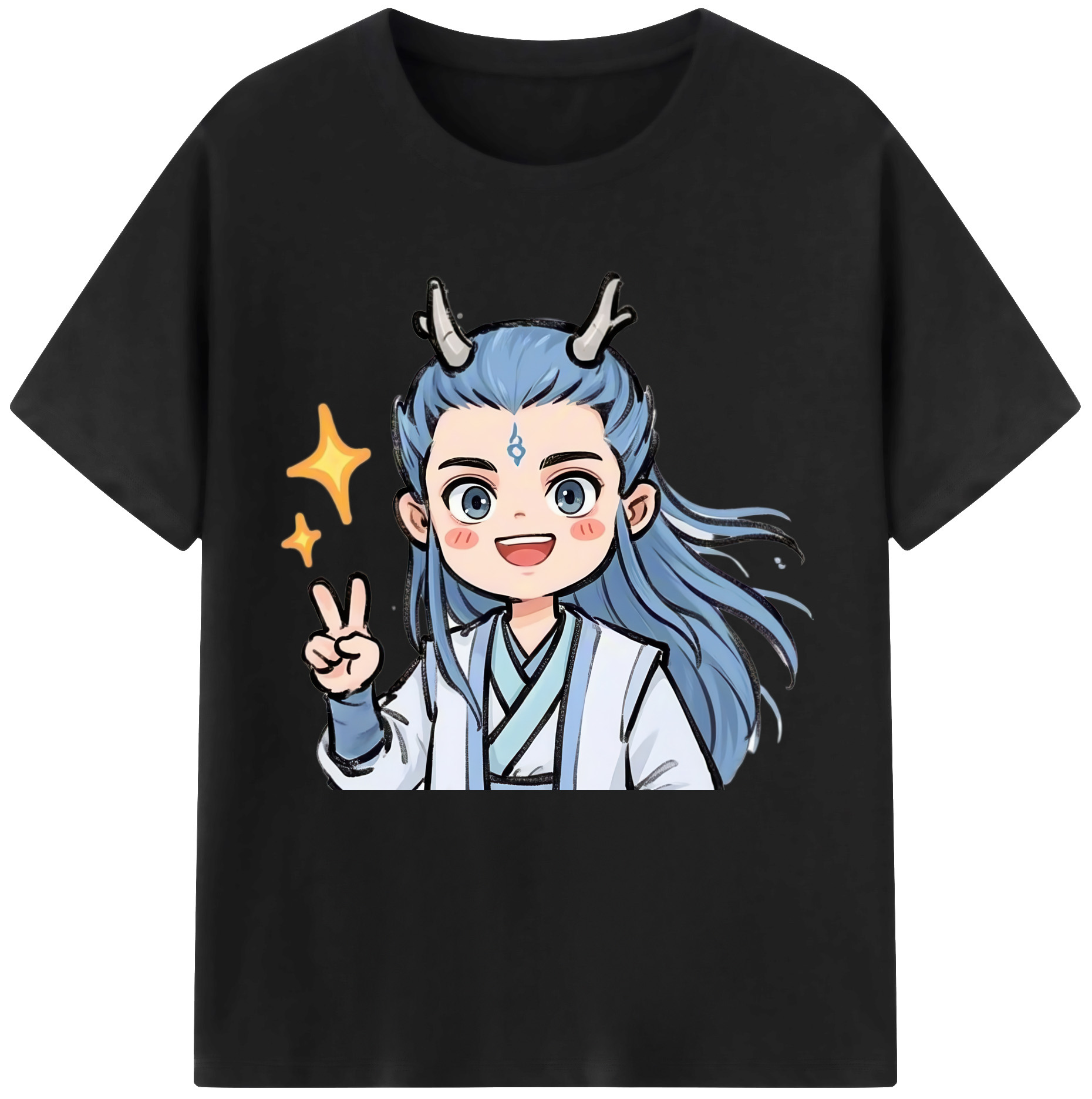 （画像用） Ne Zha 2 ナタ 魔童の大暴れ レディースカジュアルプリントTシャツ（綿100％）