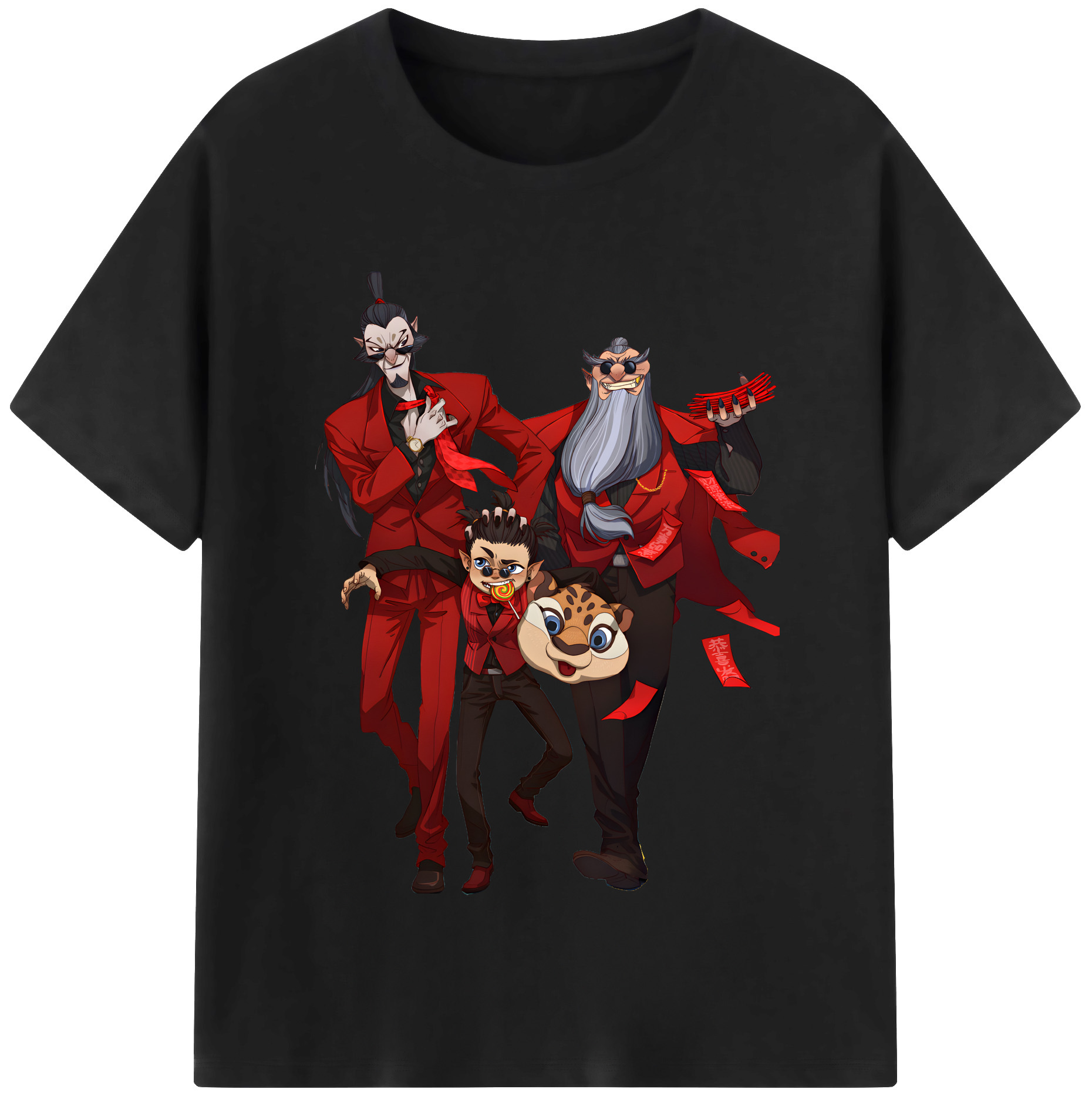 （画像用） Ne Zha 2 ナタ 魔童の大暴れ レディースカジュアルプリントTシャツ（綿100％）