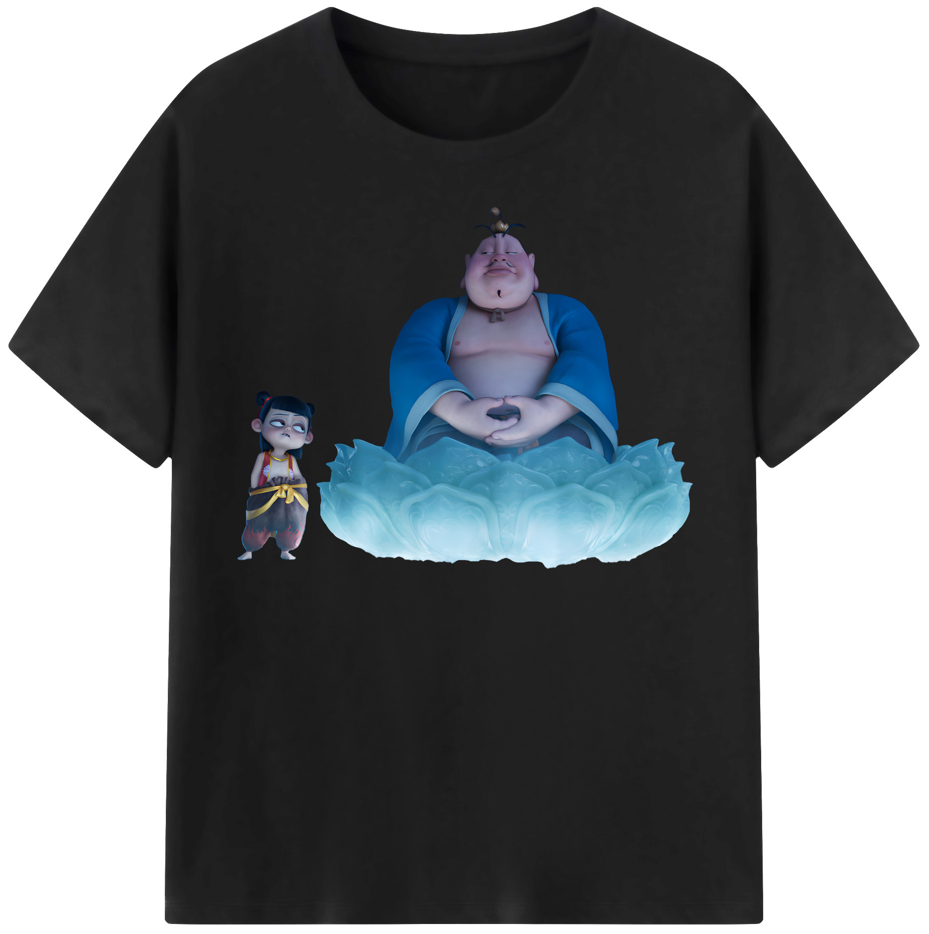 （画像用） Ne Zha 2 ナタ 魔童の大暴れ レディースカジュアルプリントTシャツ（綿100％）