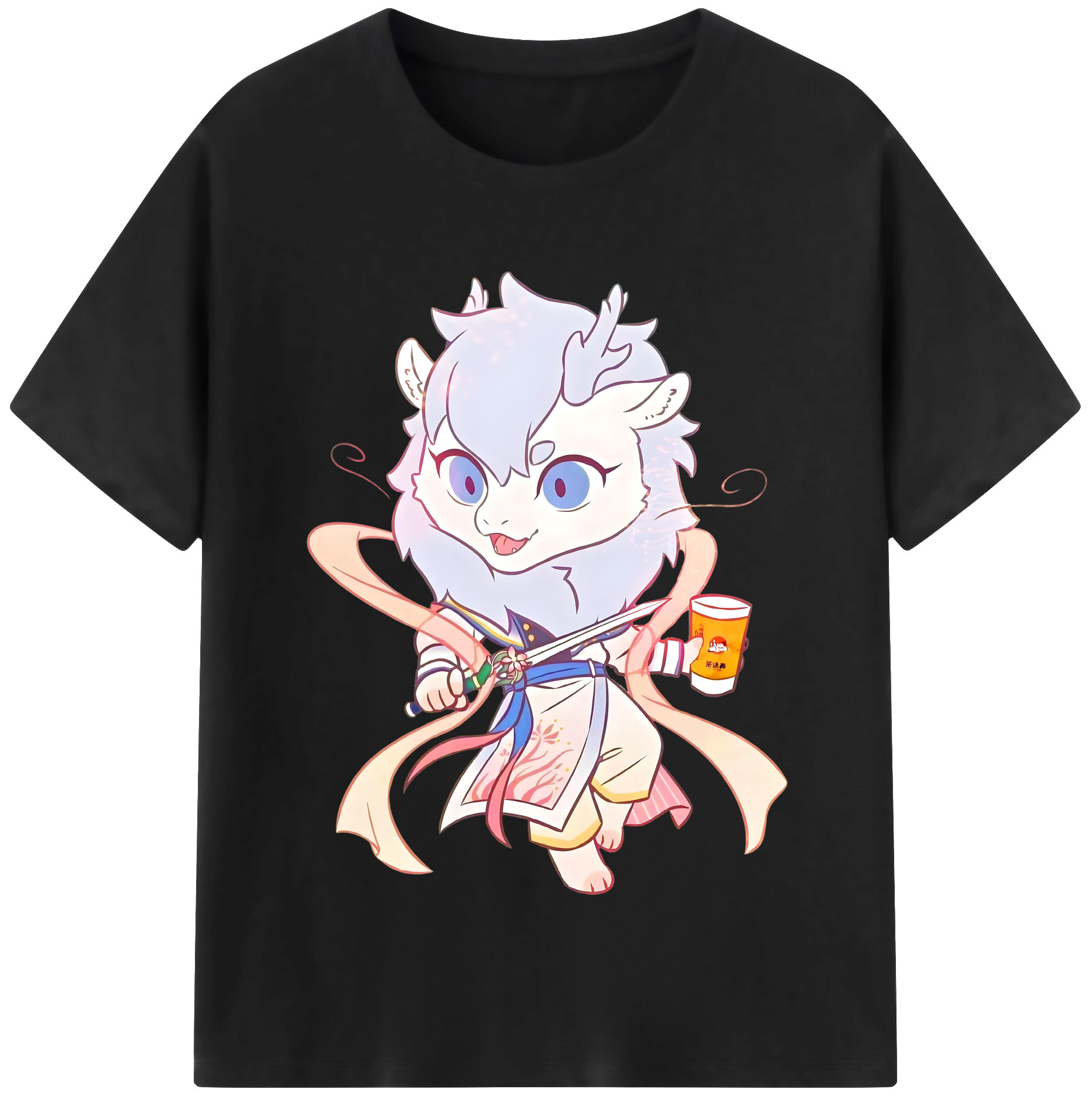 （画像用） Ne Zha 2 ナタ 魔童の大暴れ レディースカジュアルプリントTシャツ（綿100％）