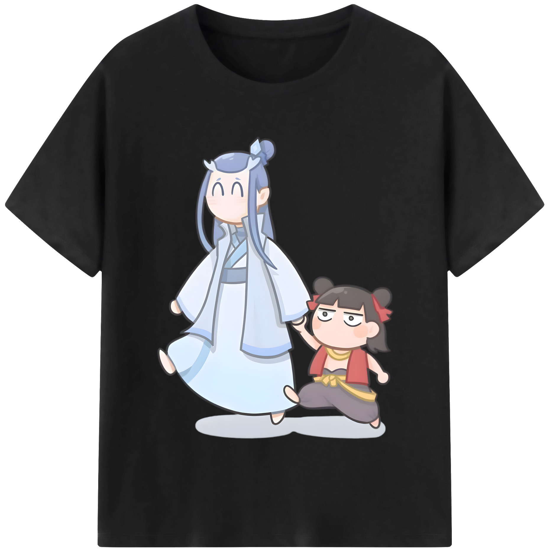 （画像用） Ne Zha 2 ナタ 魔童の大暴れ レディースカジュアルプリントTシャツ（綿100％）