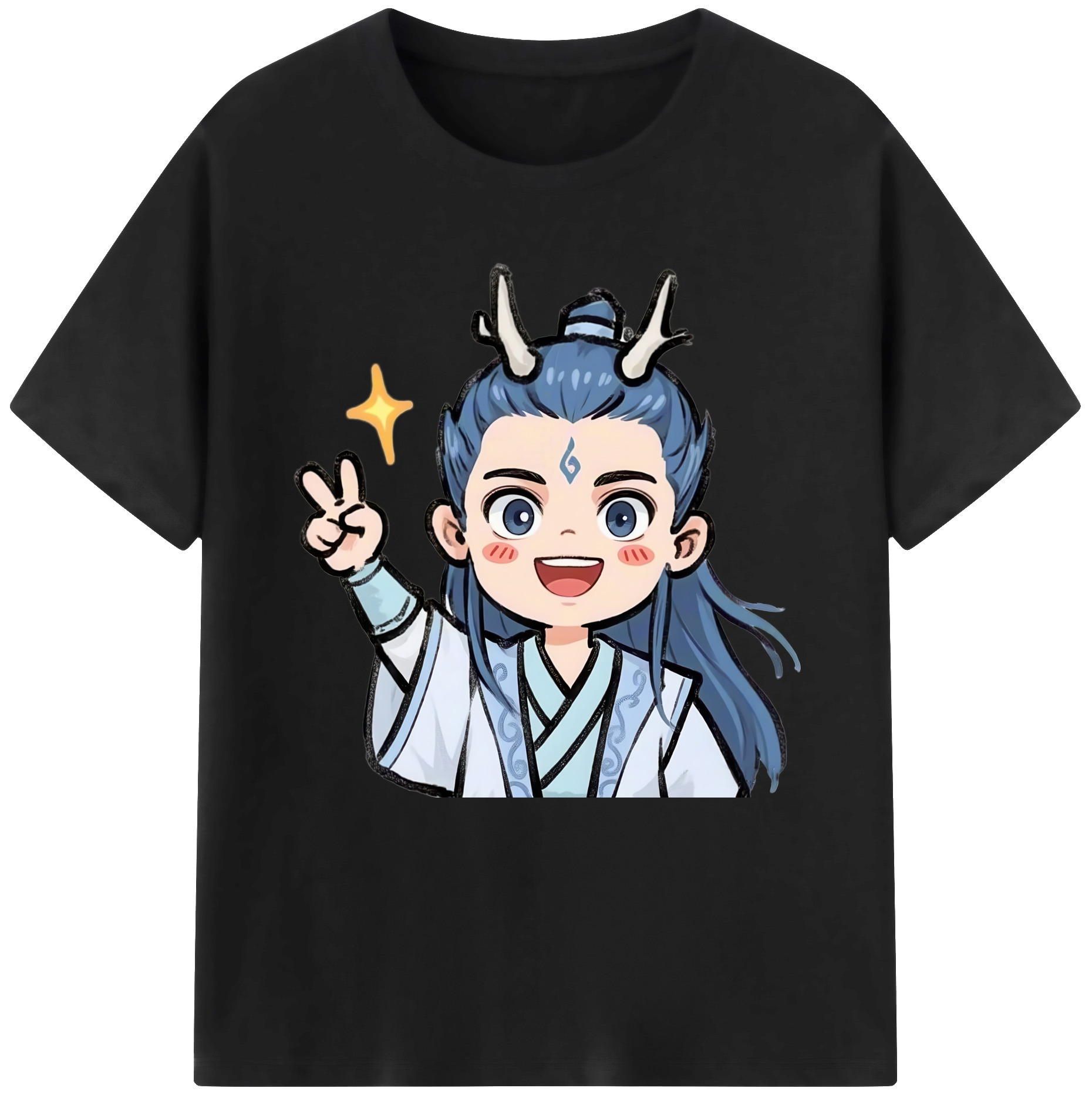 （画像用） Ne Zha 2 ナタ 魔童の大暴れ レディースカジュアルプリントTシャツ（綿100％）