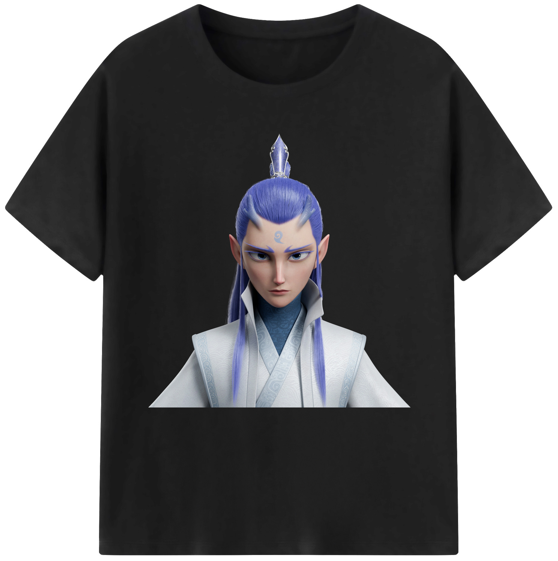 （画像用） Ne Zha 2 ナタ 魔童の大暴れ レディースカジュアルプリントTシャツ（綿100％）