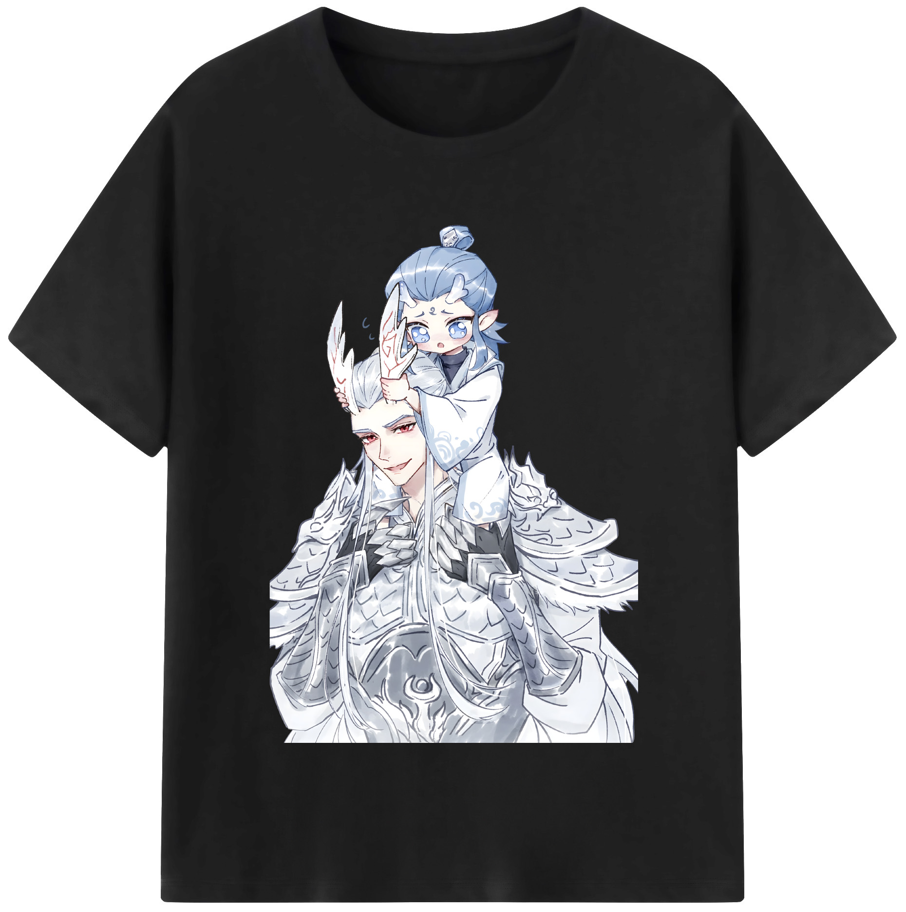 （画像用） Ne Zha 2 ナタ 魔童の大暴れ レディースカジュアルプリントTシャツ（綿100％）
