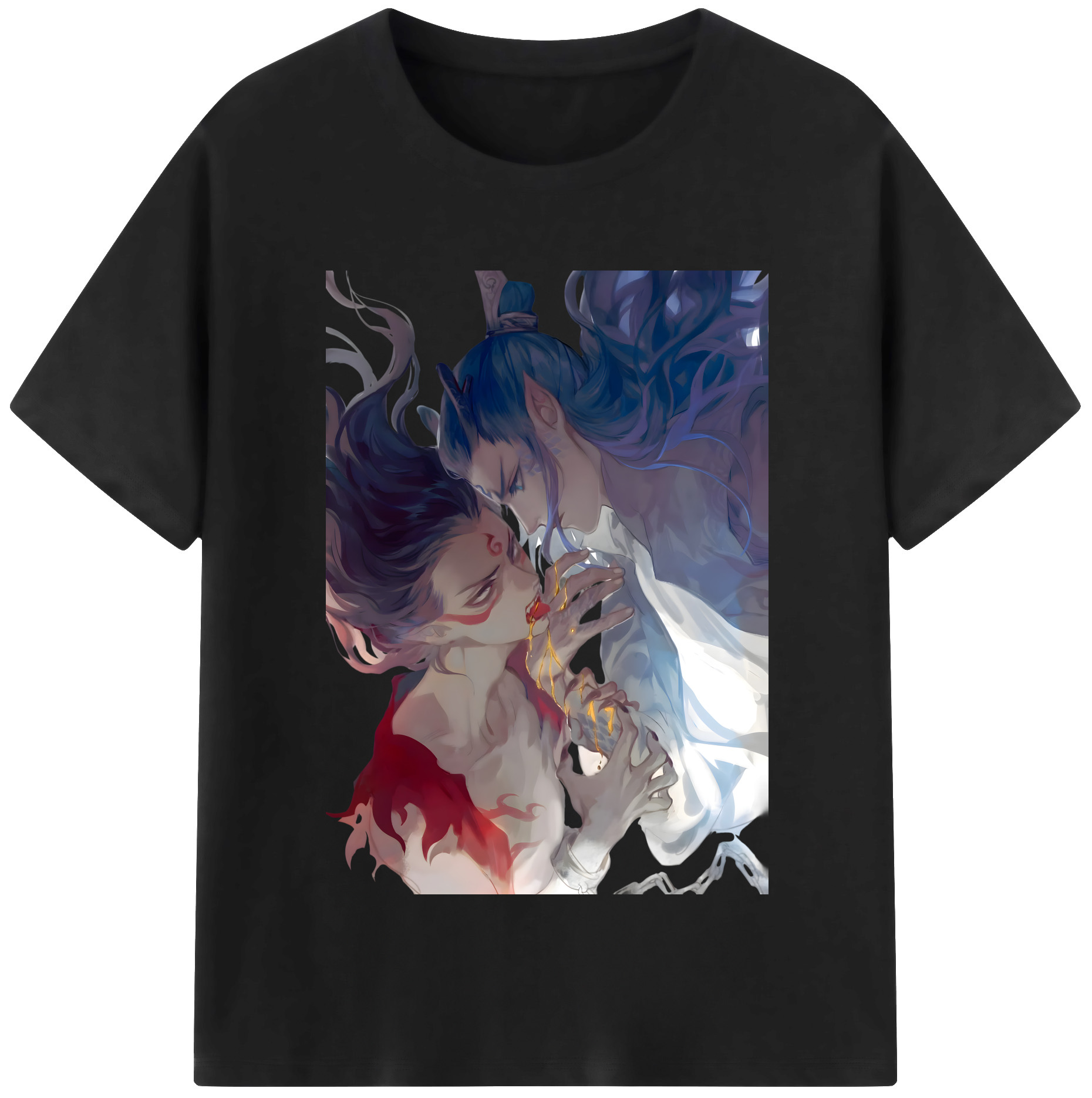 （画像用） Ne Zha 2 ナタ 魔童の大暴れ レディースカジュアルプリントTシャツ（綿100％）