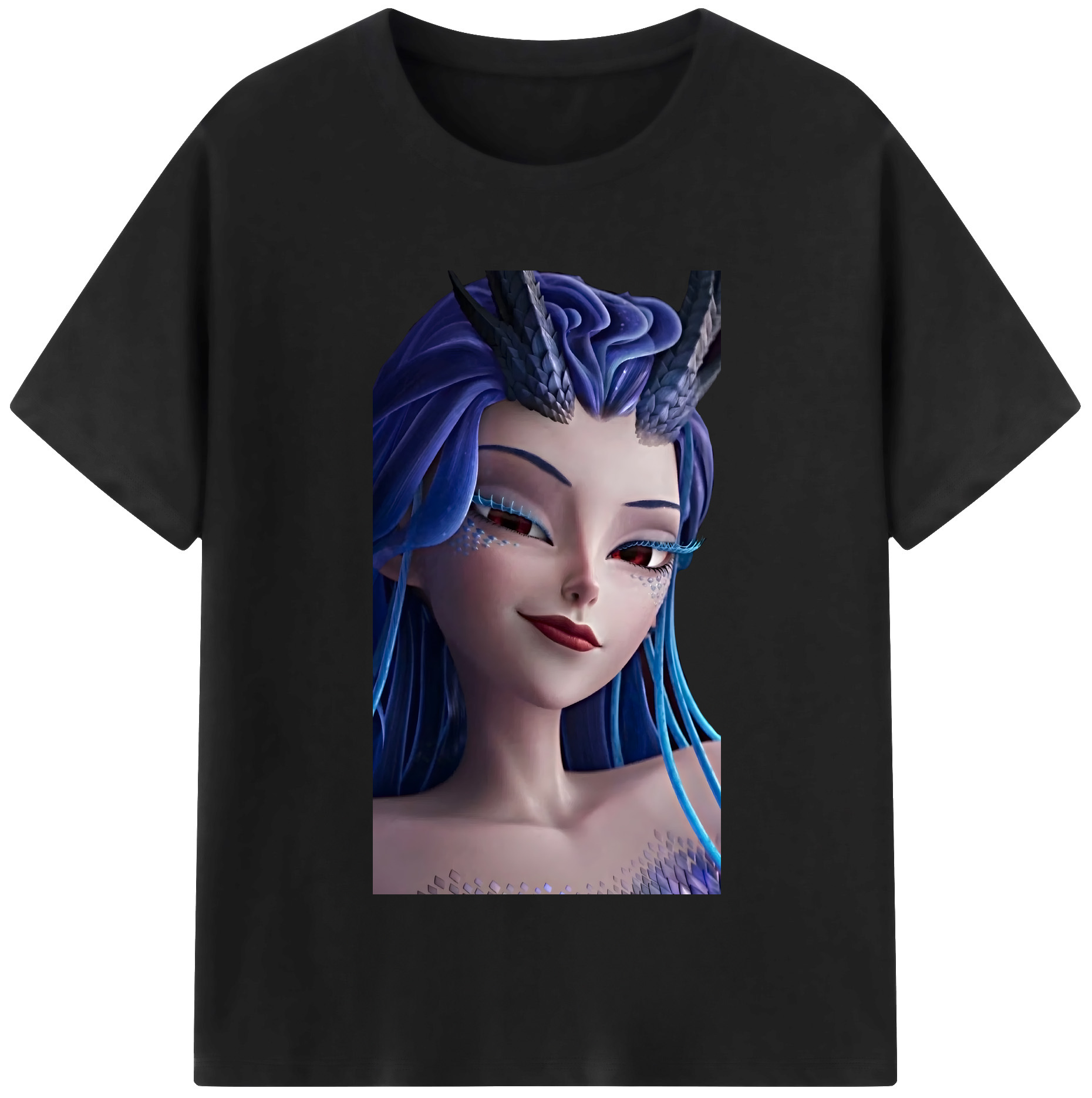 （画像用） Ne Zha 2 ナタ 魔童の大暴れ レディースカジュアルプリントTシャツ（綿100％）