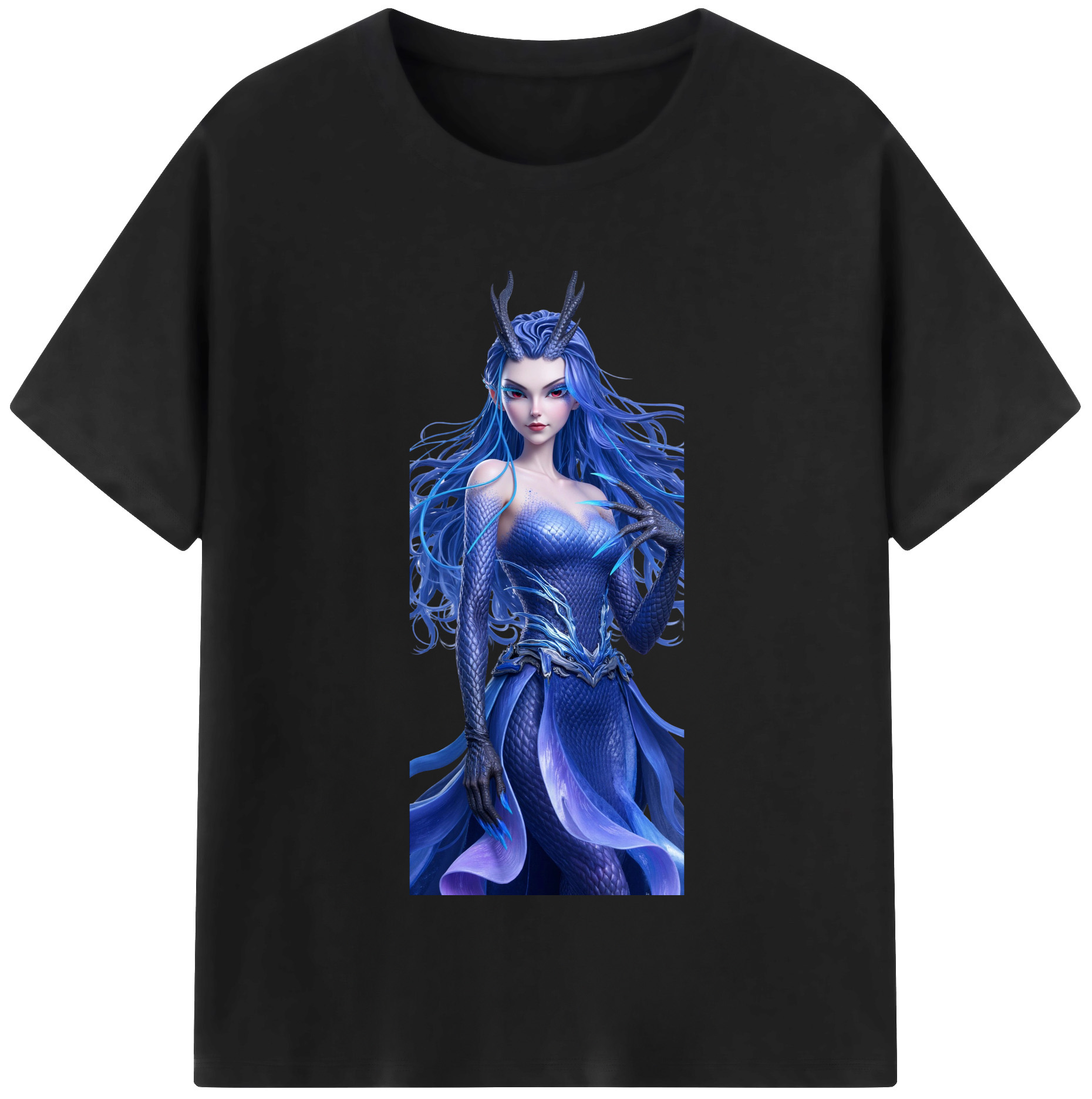 （画像用） Ne Zha 2 ナタ 魔童の大暴れ レディースカジュアルプリントTシャツ（綿100％）