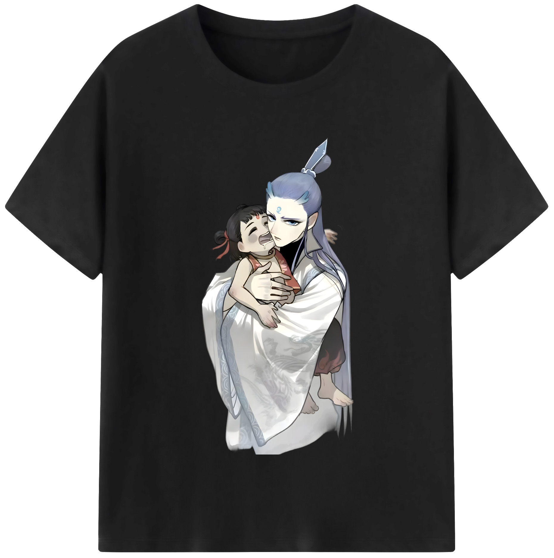 （画像用） Ne Zha 2 ナタ 魔童の大暴れ レディースカジュアルプリントTシャツ（綿100％）