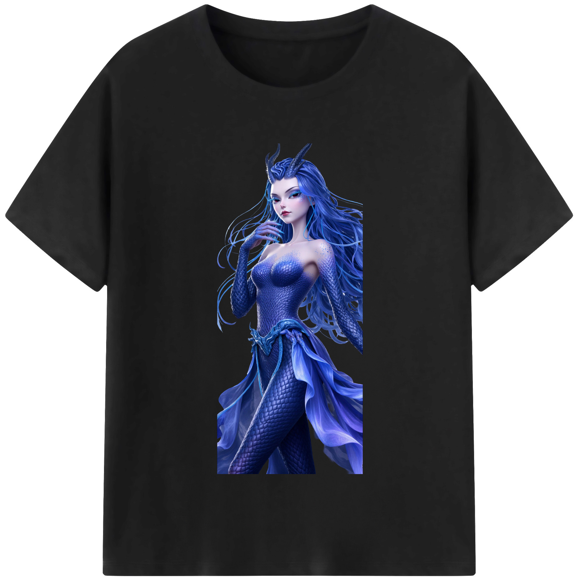 （画像用） Ne Zha 2 ナタ 魔童の大暴れ レディースカジュアルプリントTシャツ（綿100％）