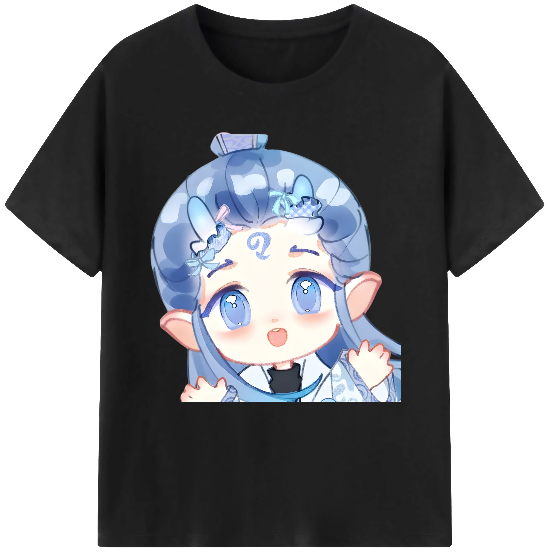 （画像用） Ne Zha 2 ナタ 魔童の大暴れ レディースカジュアルプリントTシャツ（綿100％）