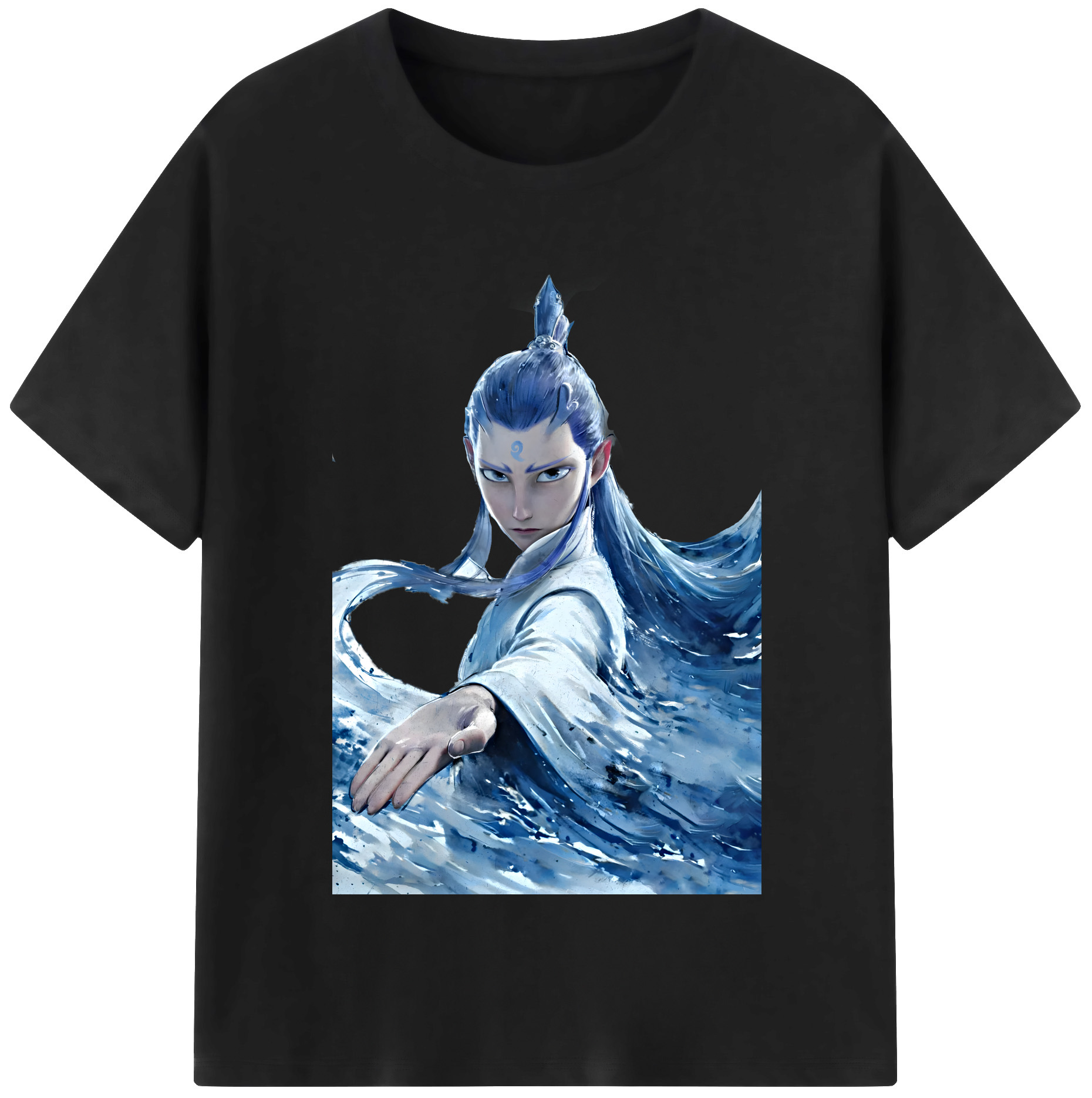 （画像用） Ne Zha 2 ナタ 魔童の大暴れ レディースカジュアルプリントTシャツ（綿100％）