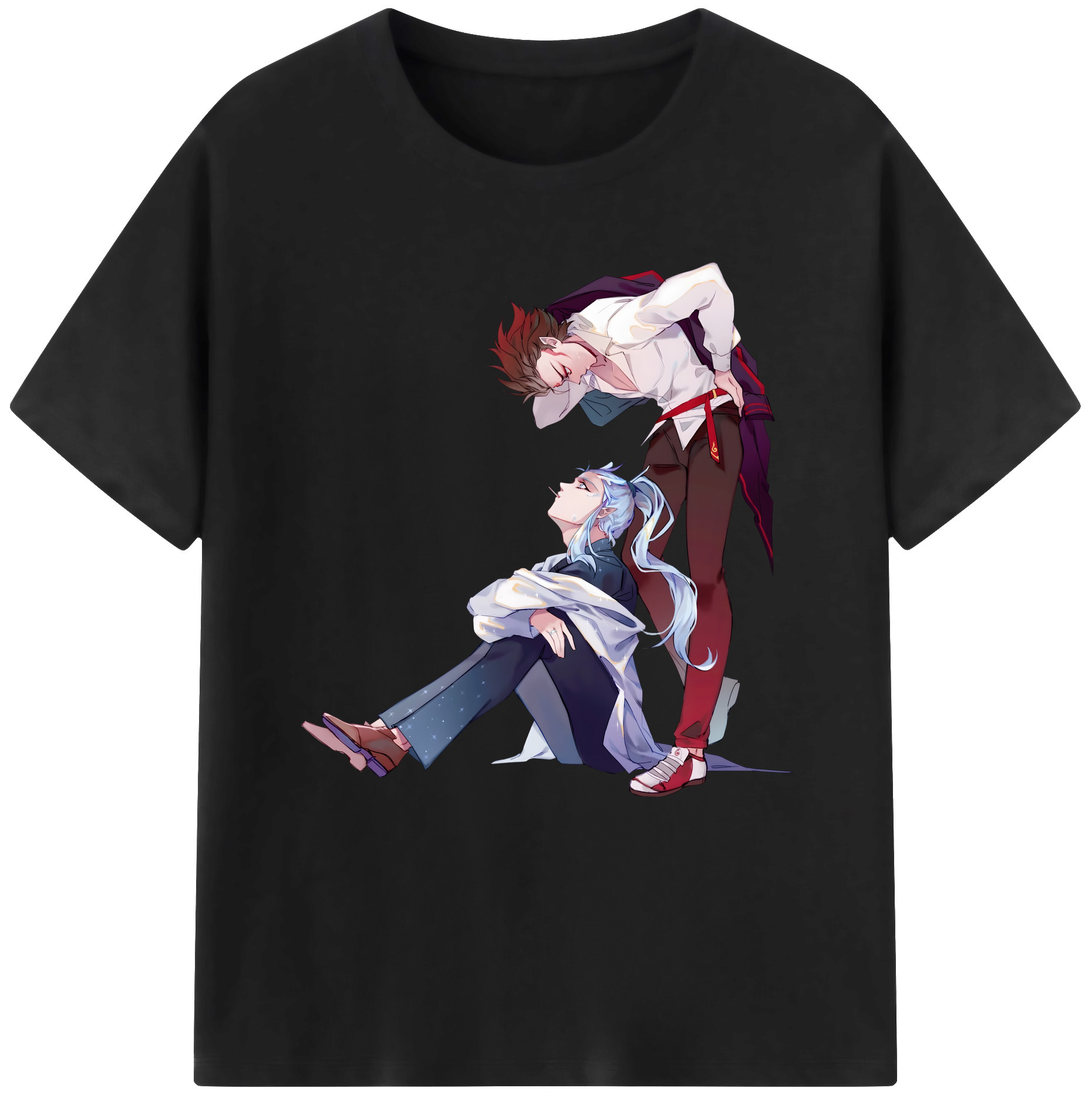 （画像用） Ne Zha 2 ナタ 魔童の大暴れ レディースカジュアルプリントTシャツ（綿100％）