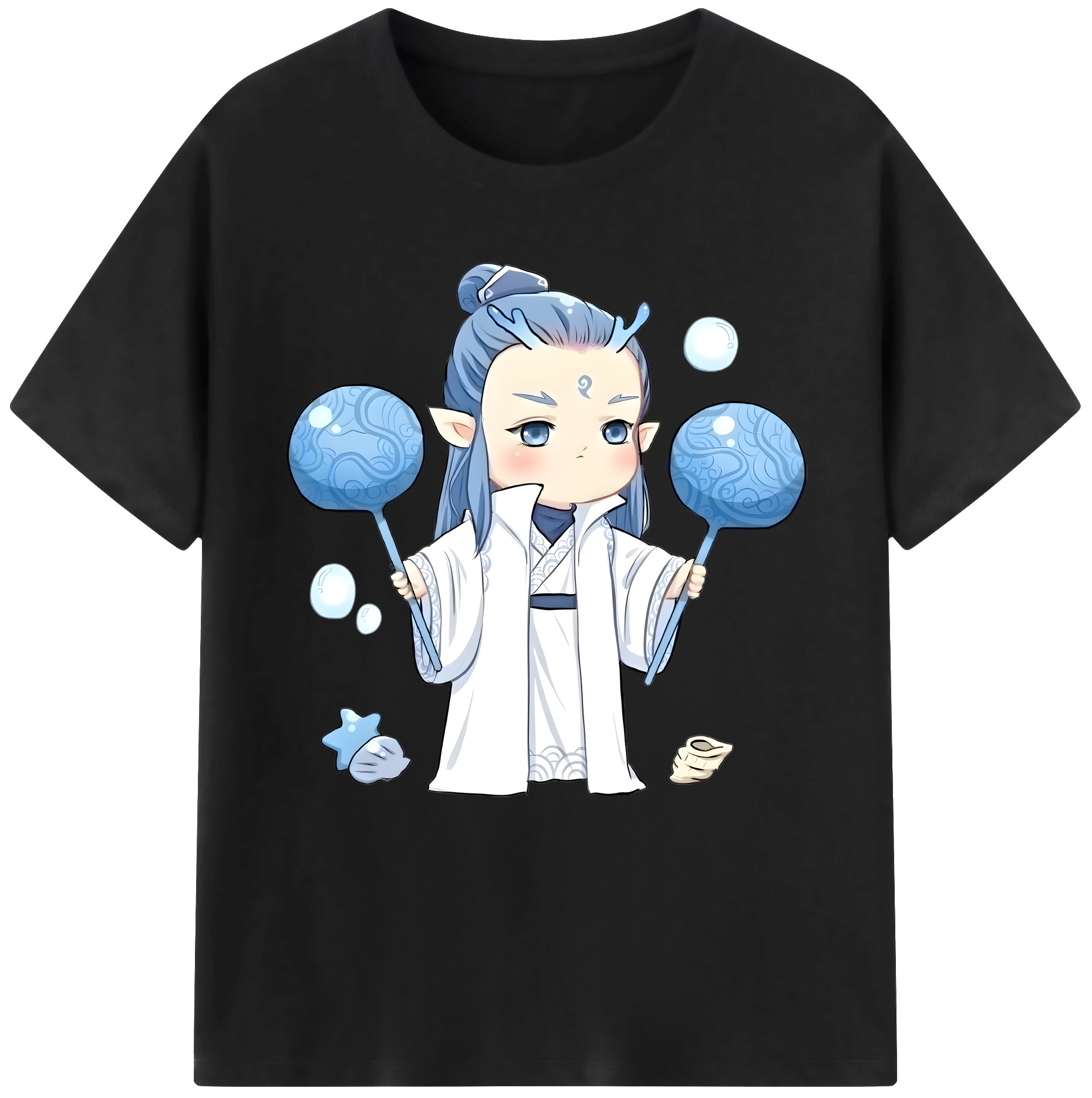 （画像用） Ne Zha 2 ナタ 魔童の大暴れ レディースカジュアルプリントTシャツ（綿100％）