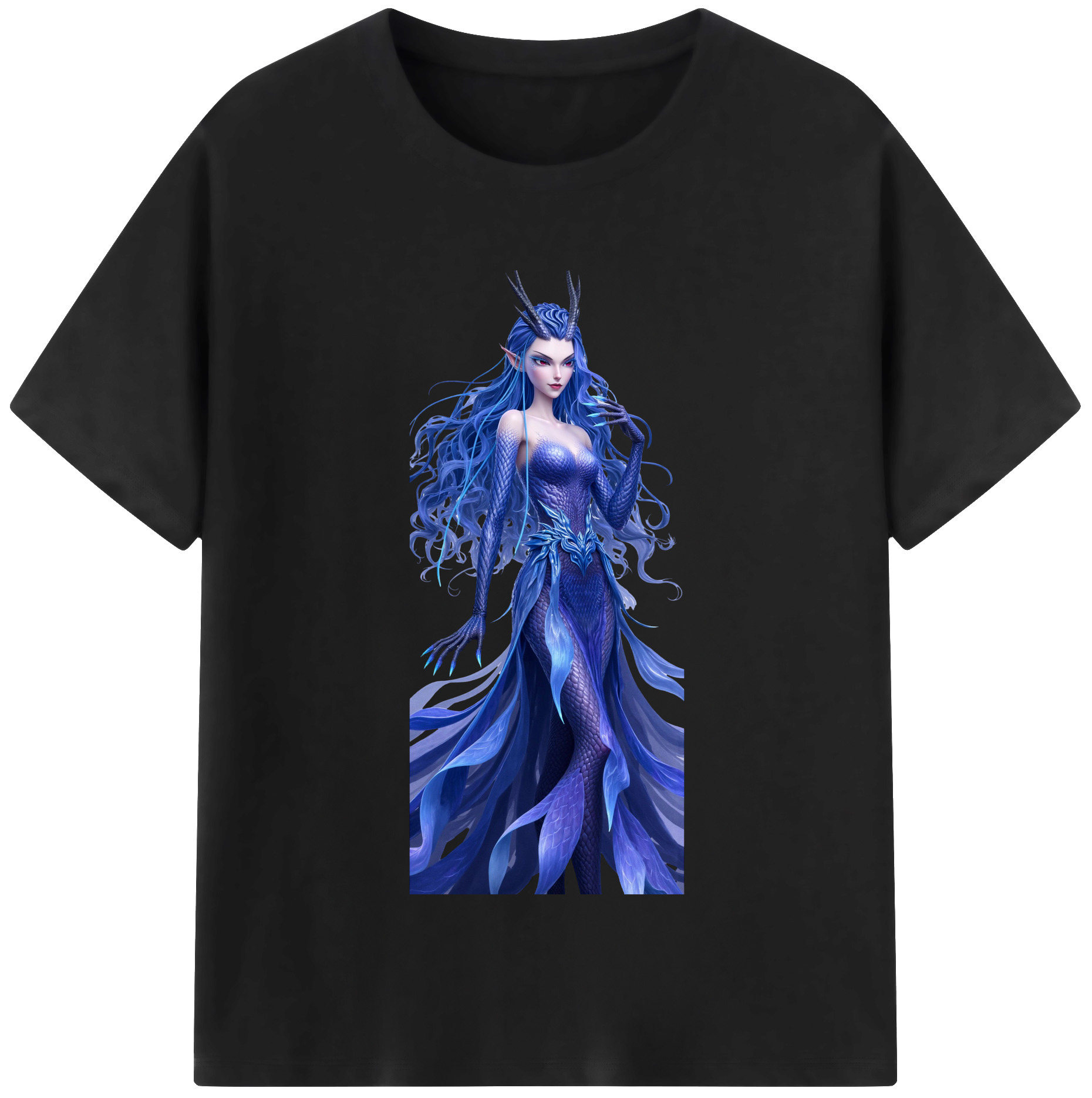 （画像用） Ne Zha 2 ナタ 魔童の大暴れ レディースカジュアルプリントTシャツ（綿100％）