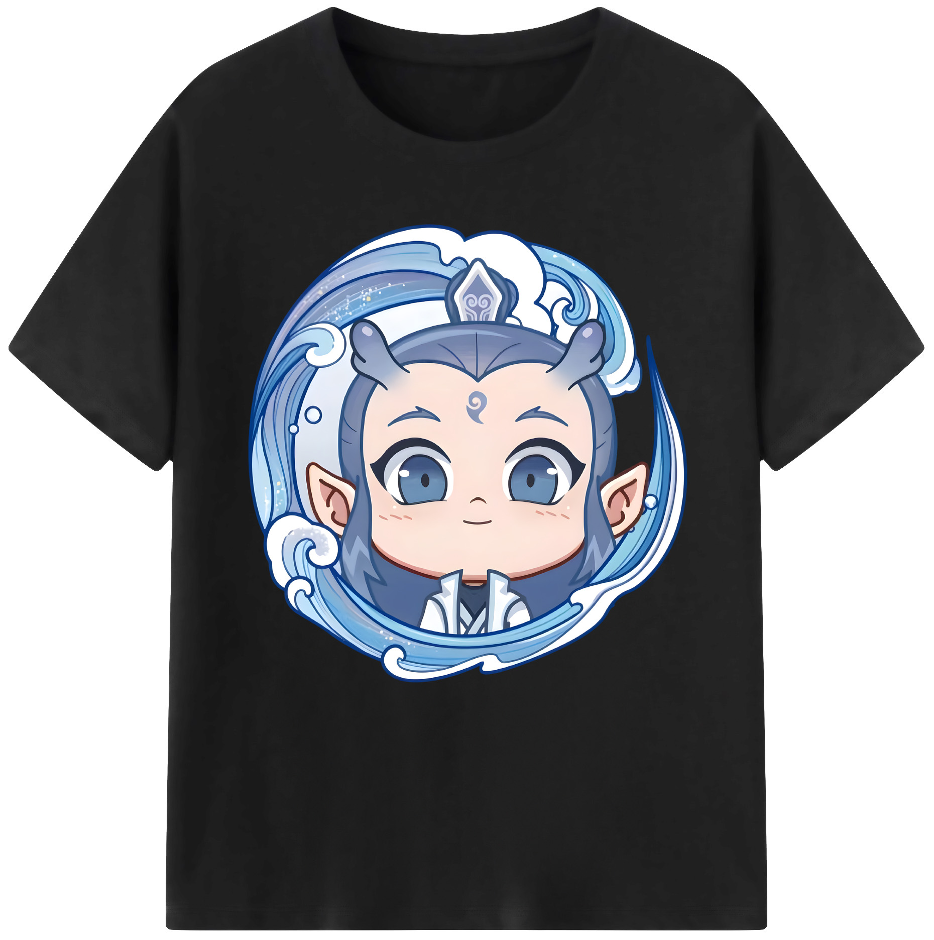 （画像用） Ne Zha 2 ナタ 魔童の大暴れ レディースカジュアルプリントTシャツ（綿100％）