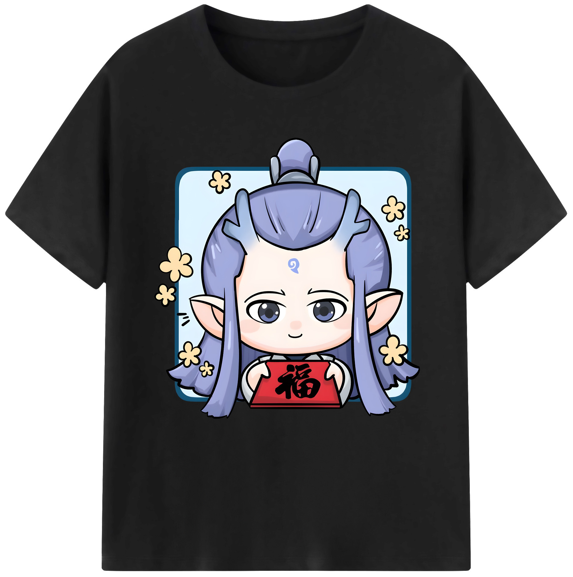 （画像用） Ne Zha 2 ナタ 魔童の大暴れ レディースカジュアルプリントTシャツ（綿100％）