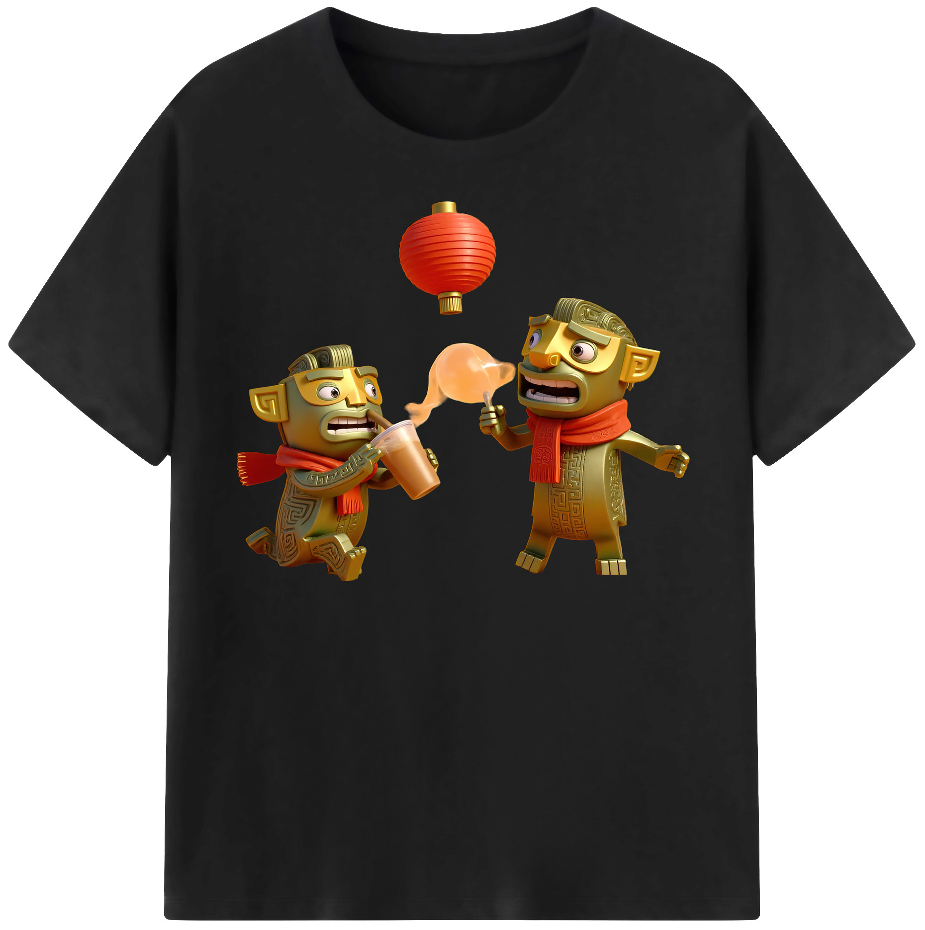（画像用） Ne Zha 2 ナタ 魔童の大暴れ レディースカジュアルプリントTシャツ（綿100％）