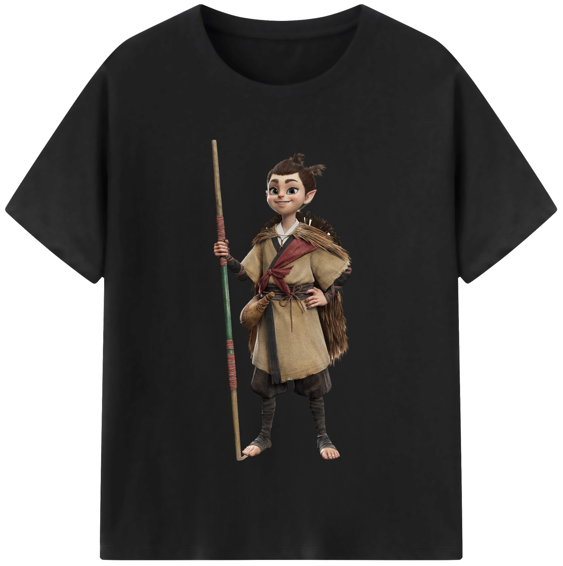 （画像用） Ne Zha 2 ナタ 魔童の大暴れ レディースカジュアルプリントTシャツ（綿100％）