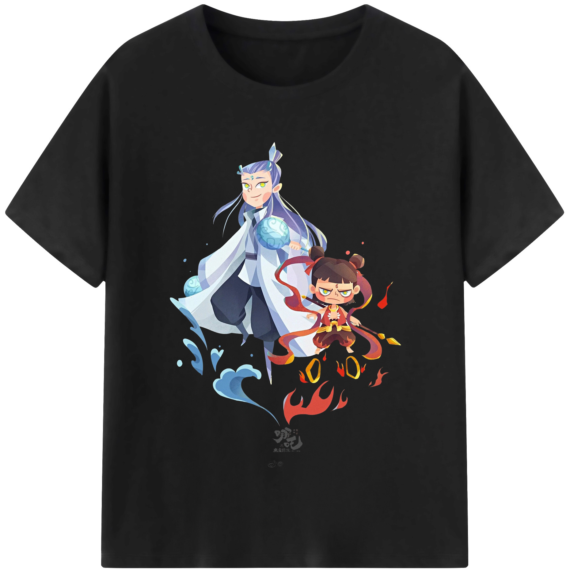 （画像用） Ne Zha 2 ナタ 魔童の大暴れ レディースカジュアルプリントTシャツ（綿100％）