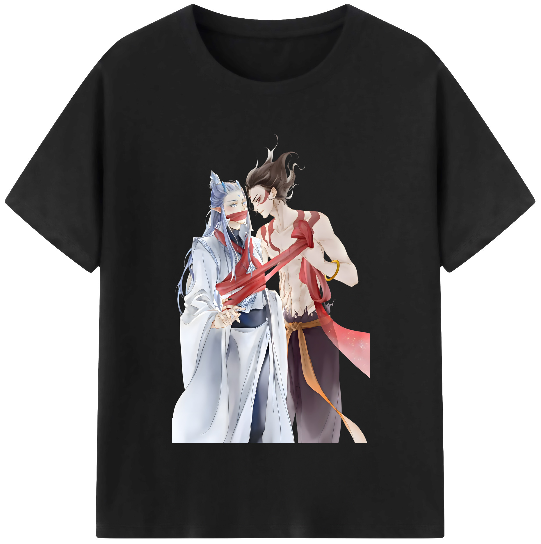 （画像用） Ne Zha 2 ナタ 魔童の大暴れ レディースカジュアルプリントTシャツ（綿100％）