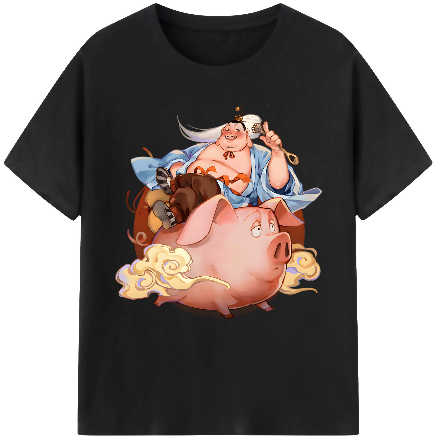 （画像用） Ne Zha 2 ナタ 魔童の大暴れ レディースカジュアルプリントTシャツ（綿100％）