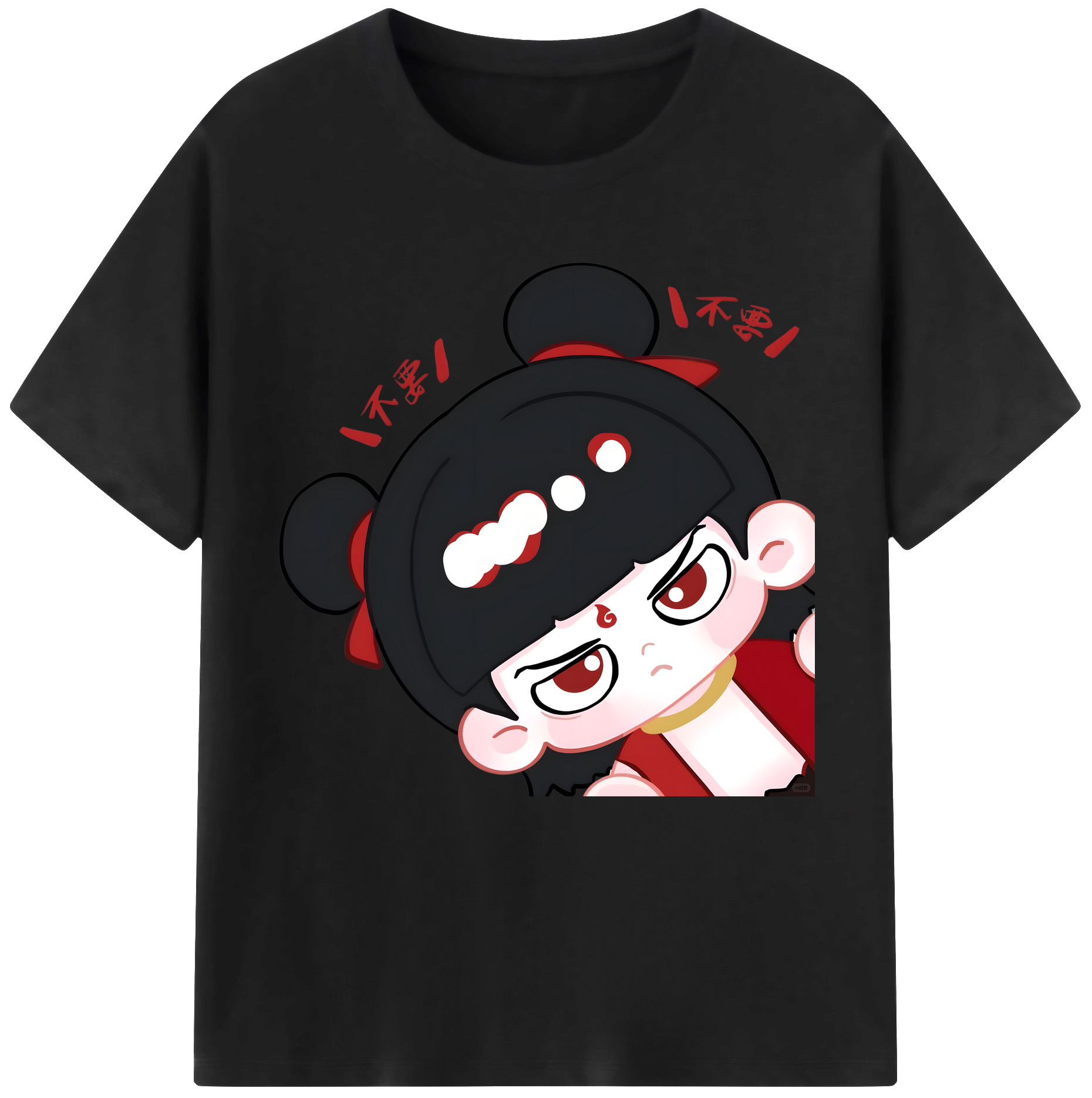 （画像用） Ne Zha 2 ナタ 魔童の大暴れ レディースカジュアルプリントTシャツ（綿100％）