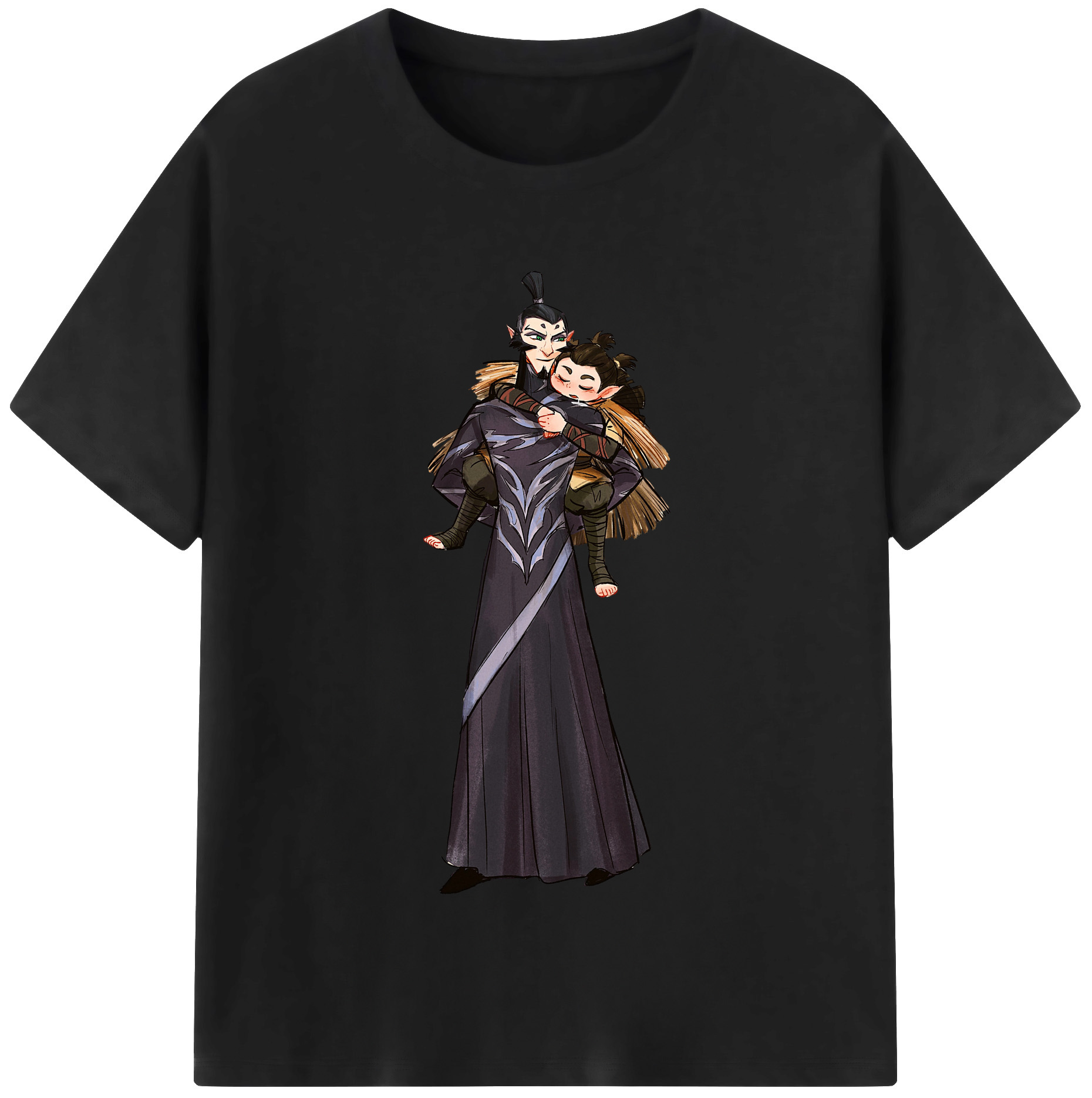 （画像用） Ne Zha 2 ナタ 魔童の大暴れ レディースカジュアルプリントTシャツ（綿100％）