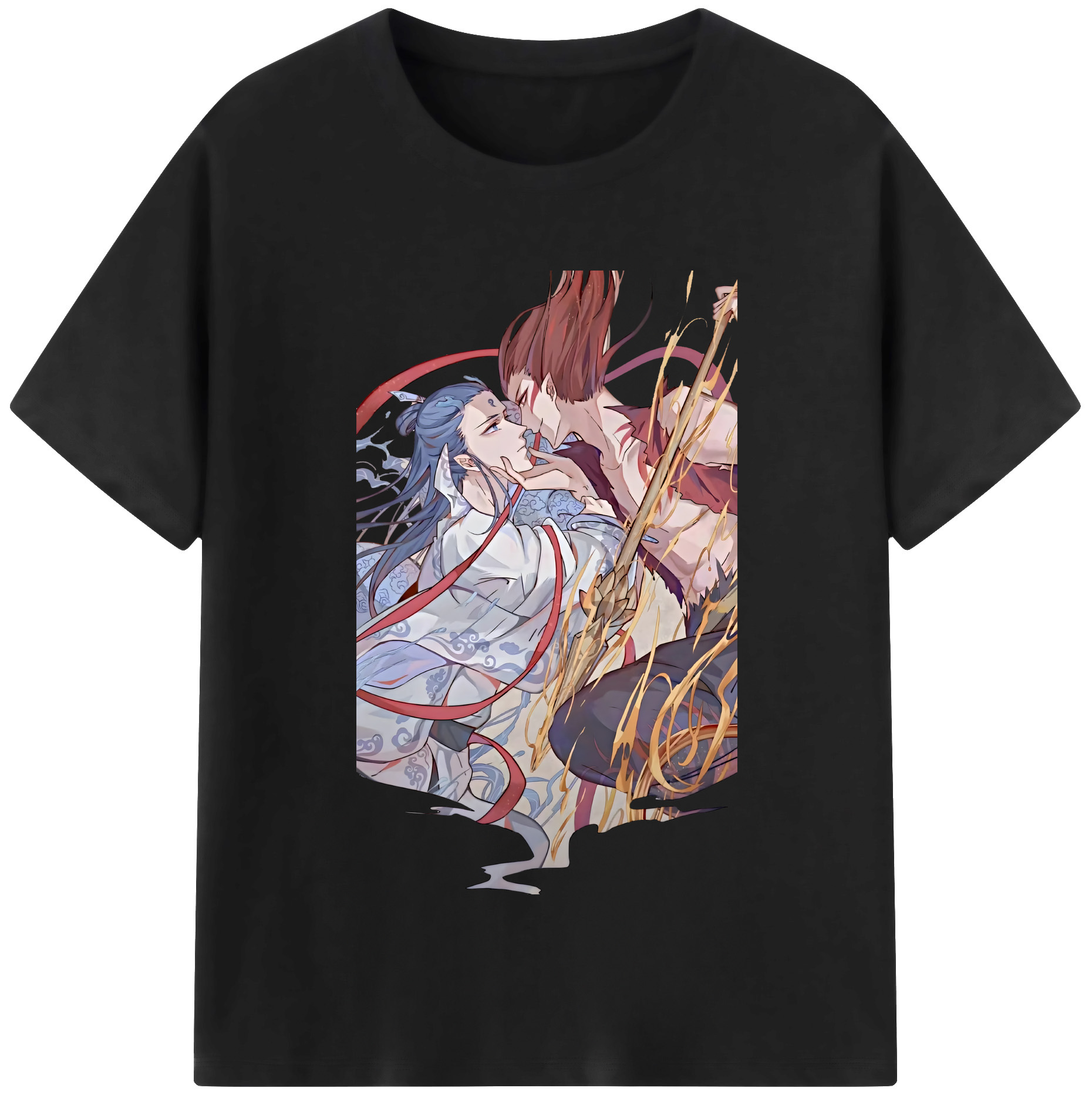（画像用） Ne Zha 2 ナタ 魔童の大暴れ レディースカジュアルプリントTシャツ（綿100％）