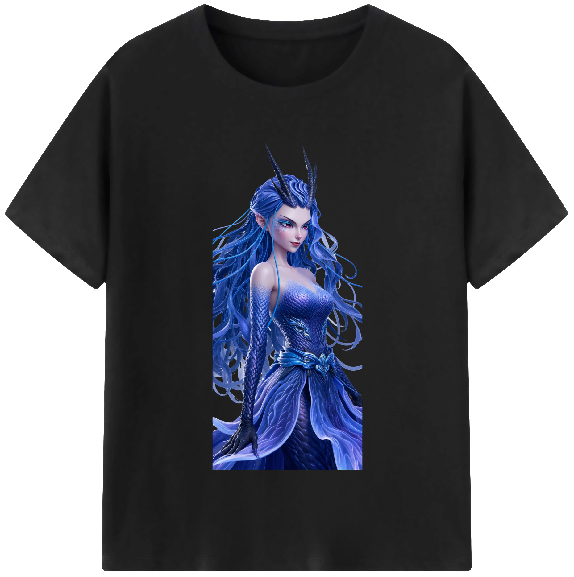 （画像用） Ne Zha 2 ナタ 魔童の大暴れ レディースカジュアルプリントTシャツ（綿100％）