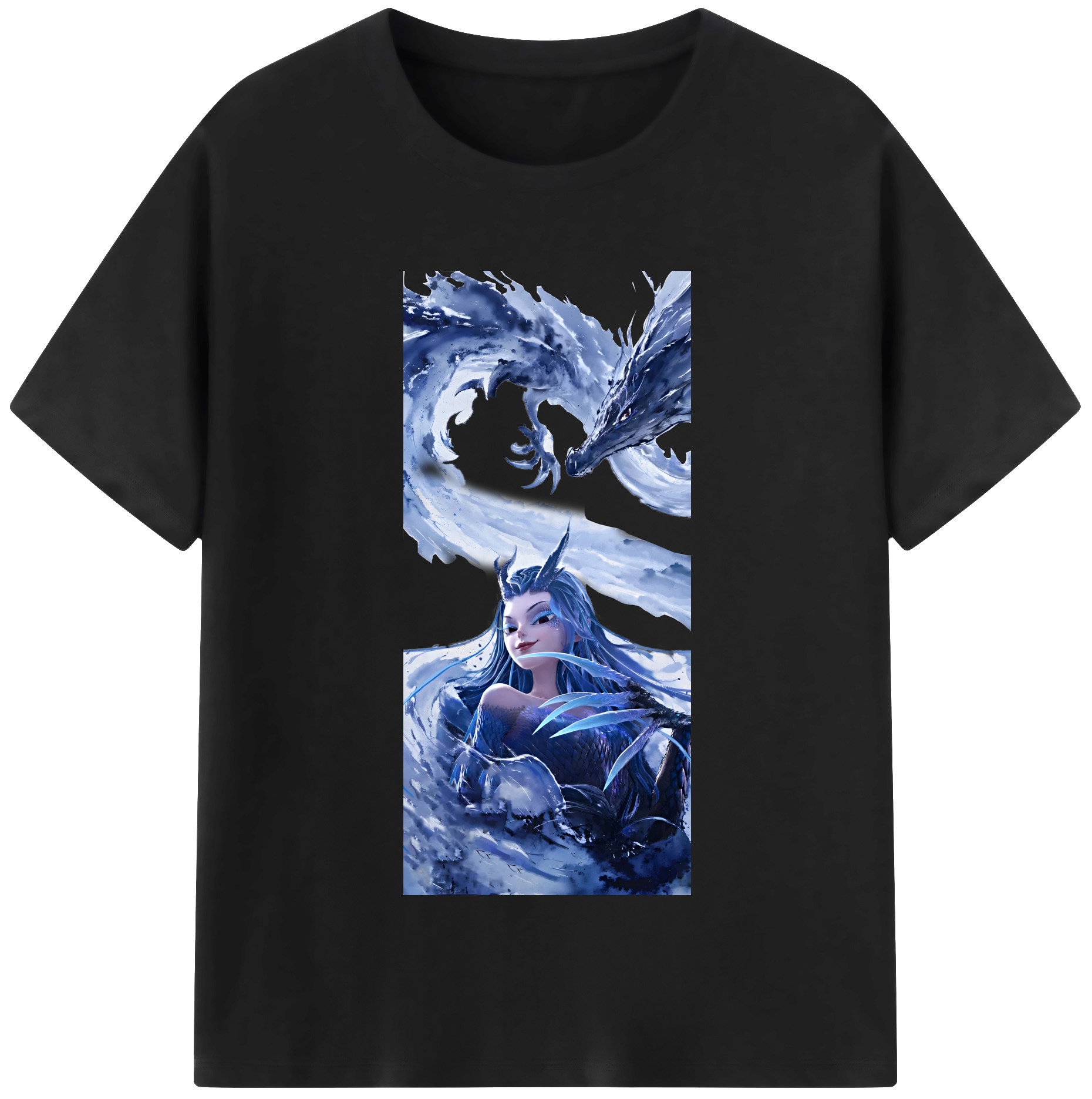 （画像用） Ne Zha 2 ナタ 魔童の大暴れ レディースカジュアルプリントTシャツ（綿100％）