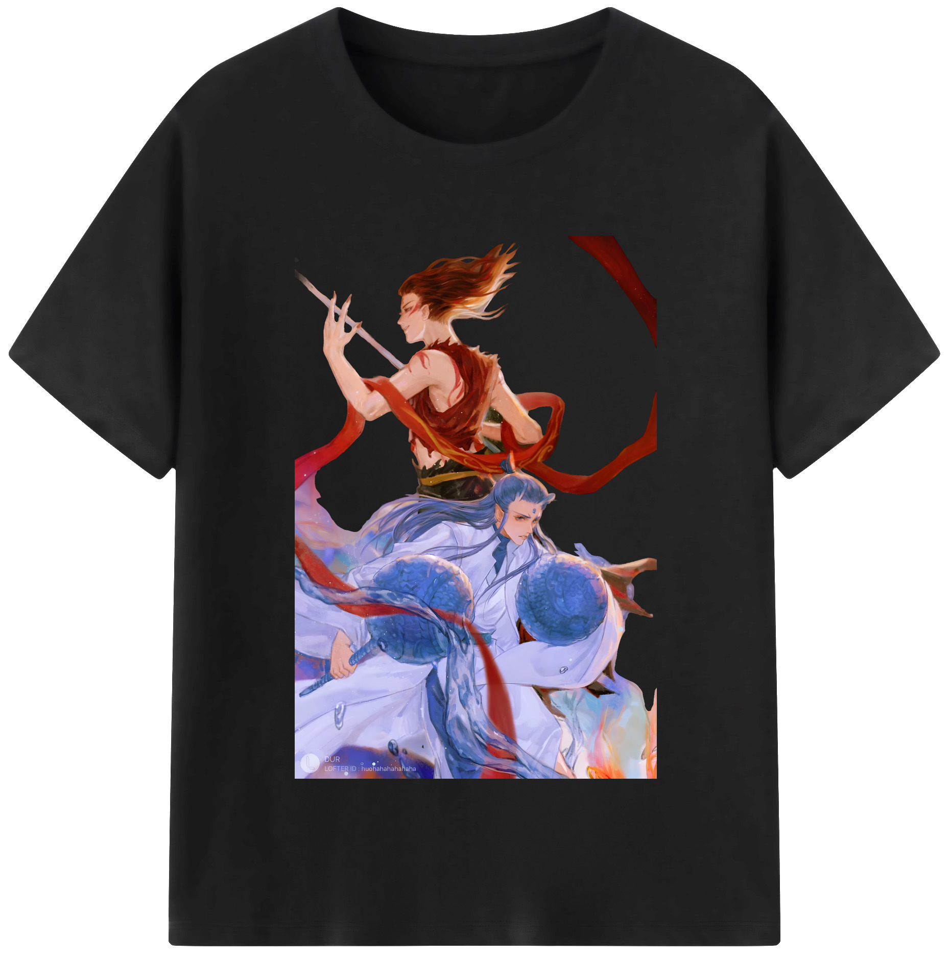 （画像用） Ne Zha 2 ナタ 魔童の大暴れ レディースカジュアルプリントTシャツ（綿100％）
