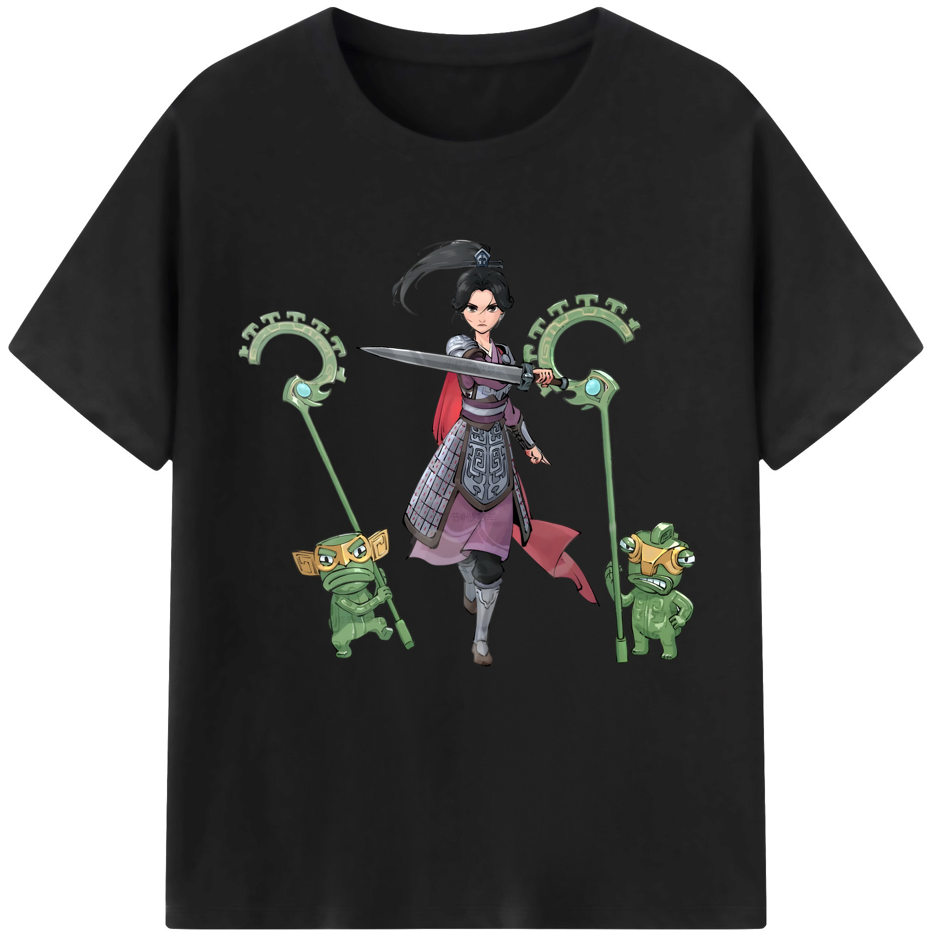 （画像用） Ne Zha 2 ナタ 魔童の大暴れ レディースカジュアルプリントTシャツ（綿100％）