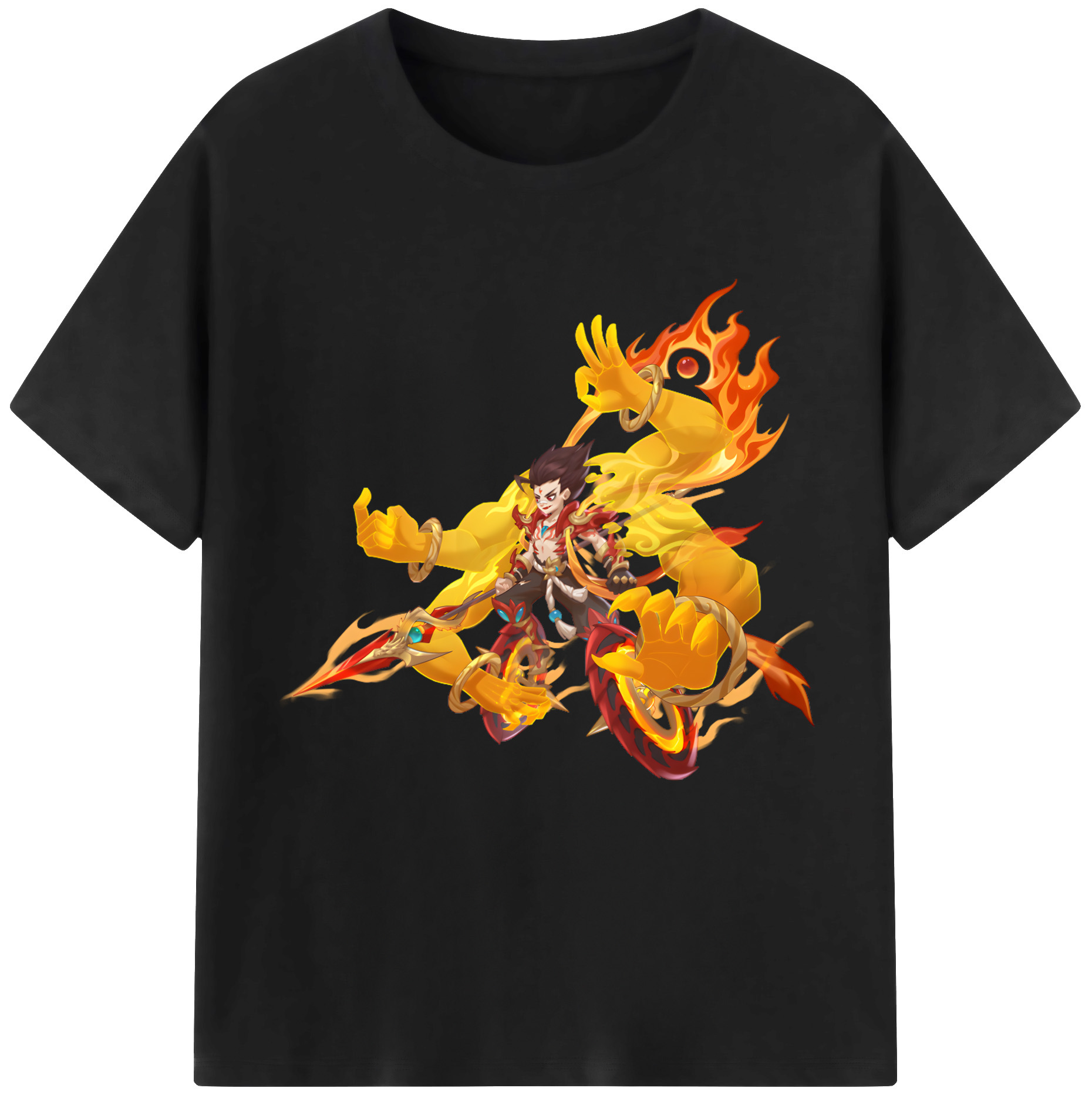 （画像用） Ne Zha 2 ナタ 魔童の大暴れ レディースカジュアルプリントTシャツ（綿100％）