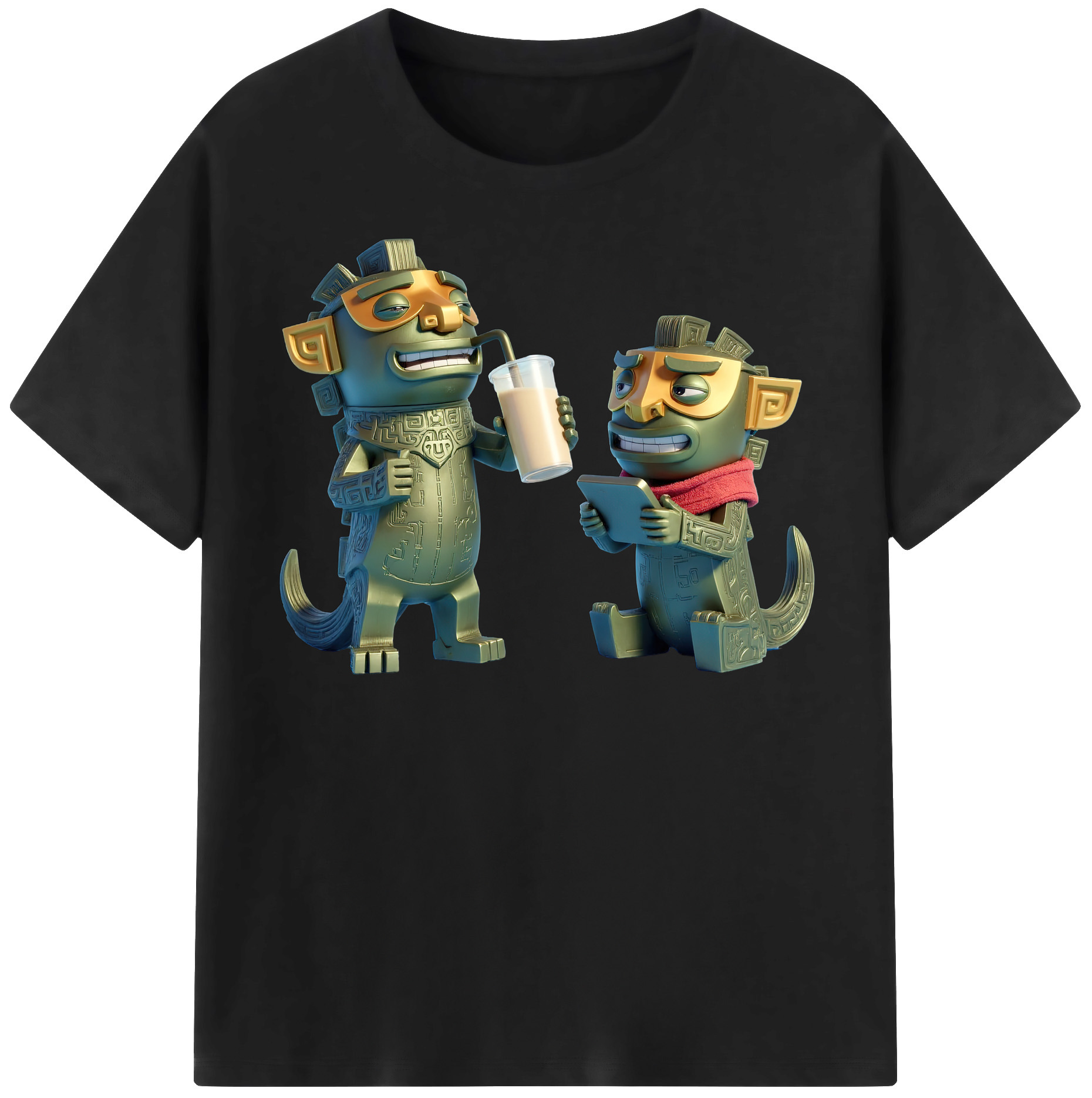 （画像用） Ne Zha 2 ナタ 魔童の大暴れ レディースカジュアルプリントTシャツ（綿100％）