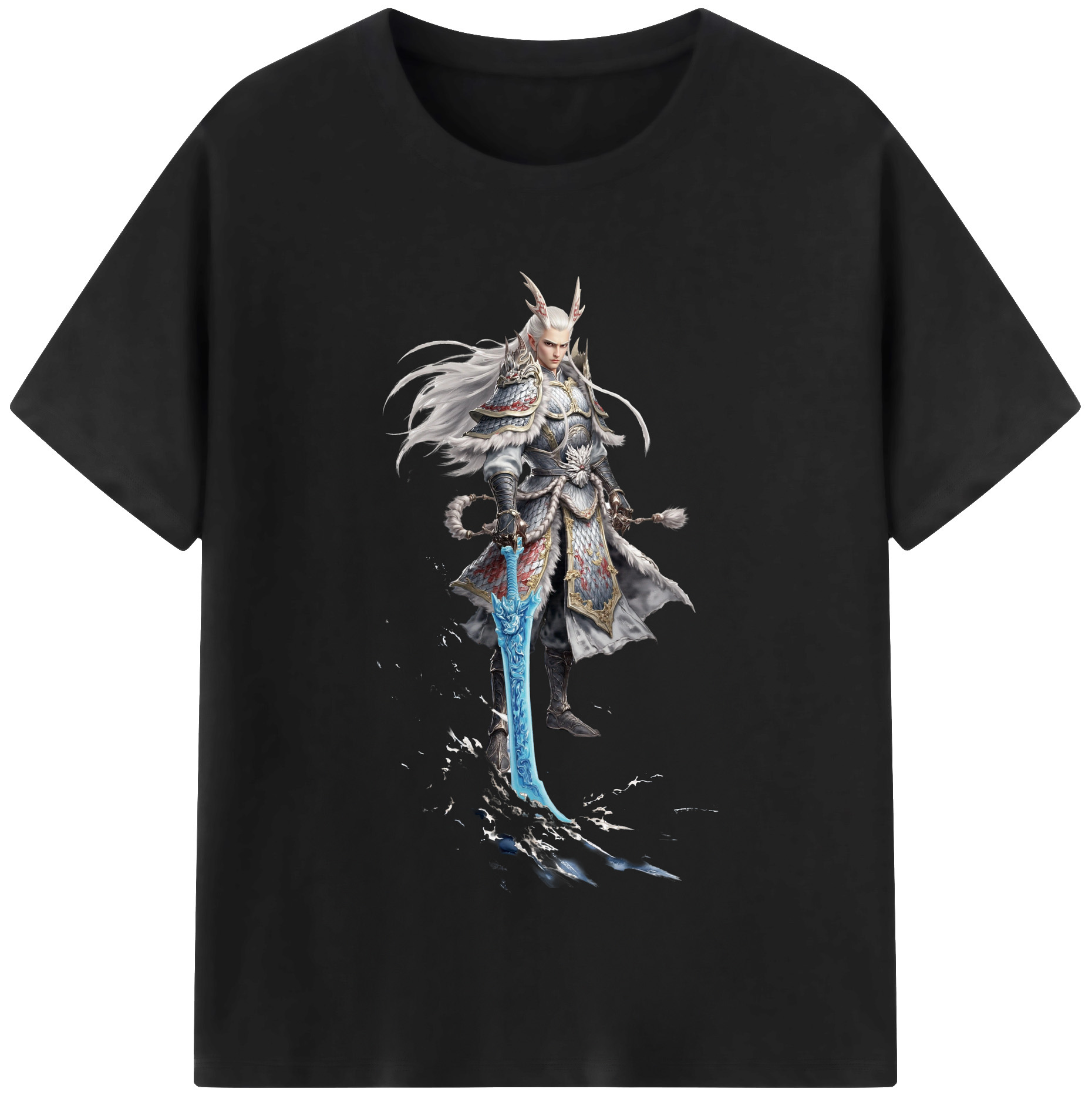 （画像用） Ne Zha 2 ナタ 魔童の大暴れ レディースカジュアルプリントTシャツ（綿100％）