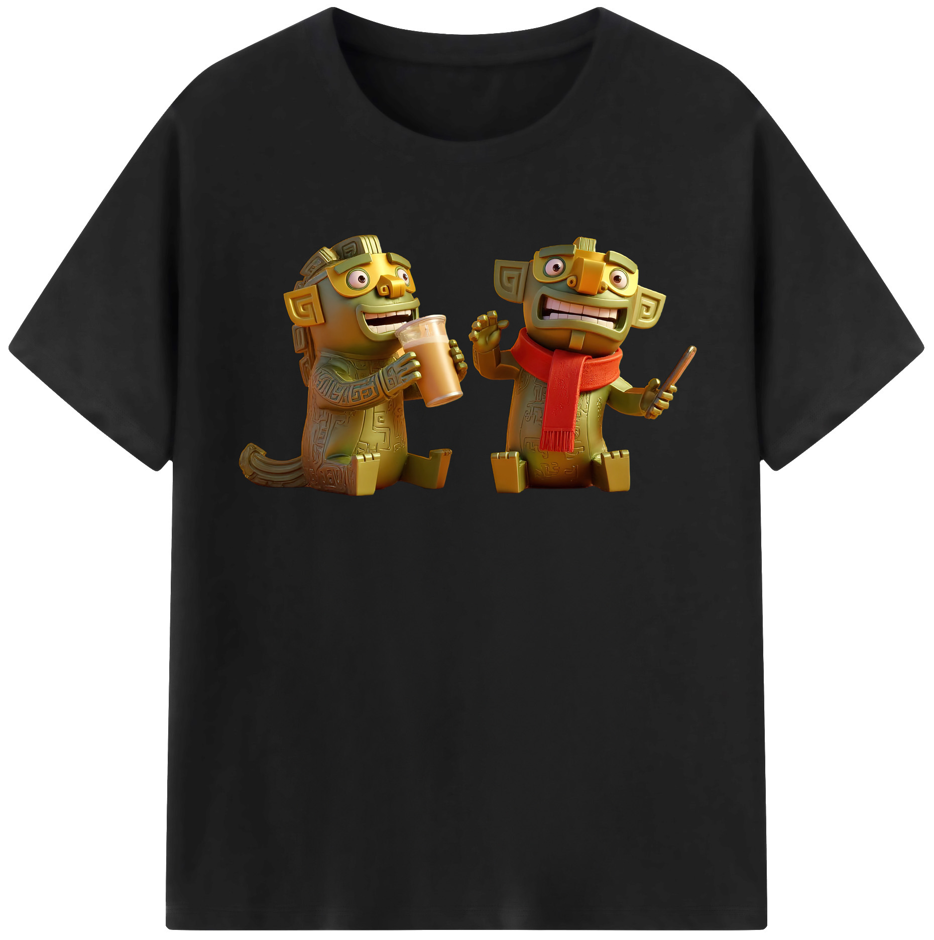 （画像用） Ne Zha 2 ナタ 魔童の大暴れ レディースカジュアルプリントTシャツ（綿100％）