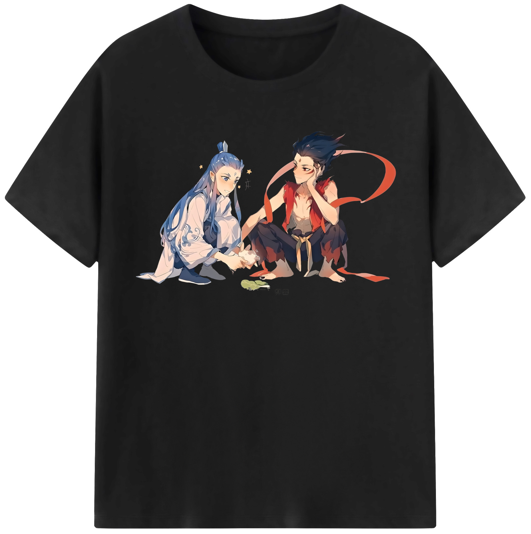 （画像用） Ne Zha 2 ナタ 魔童の大暴れ レディースカジュアルプリントTシャツ（綿100％）