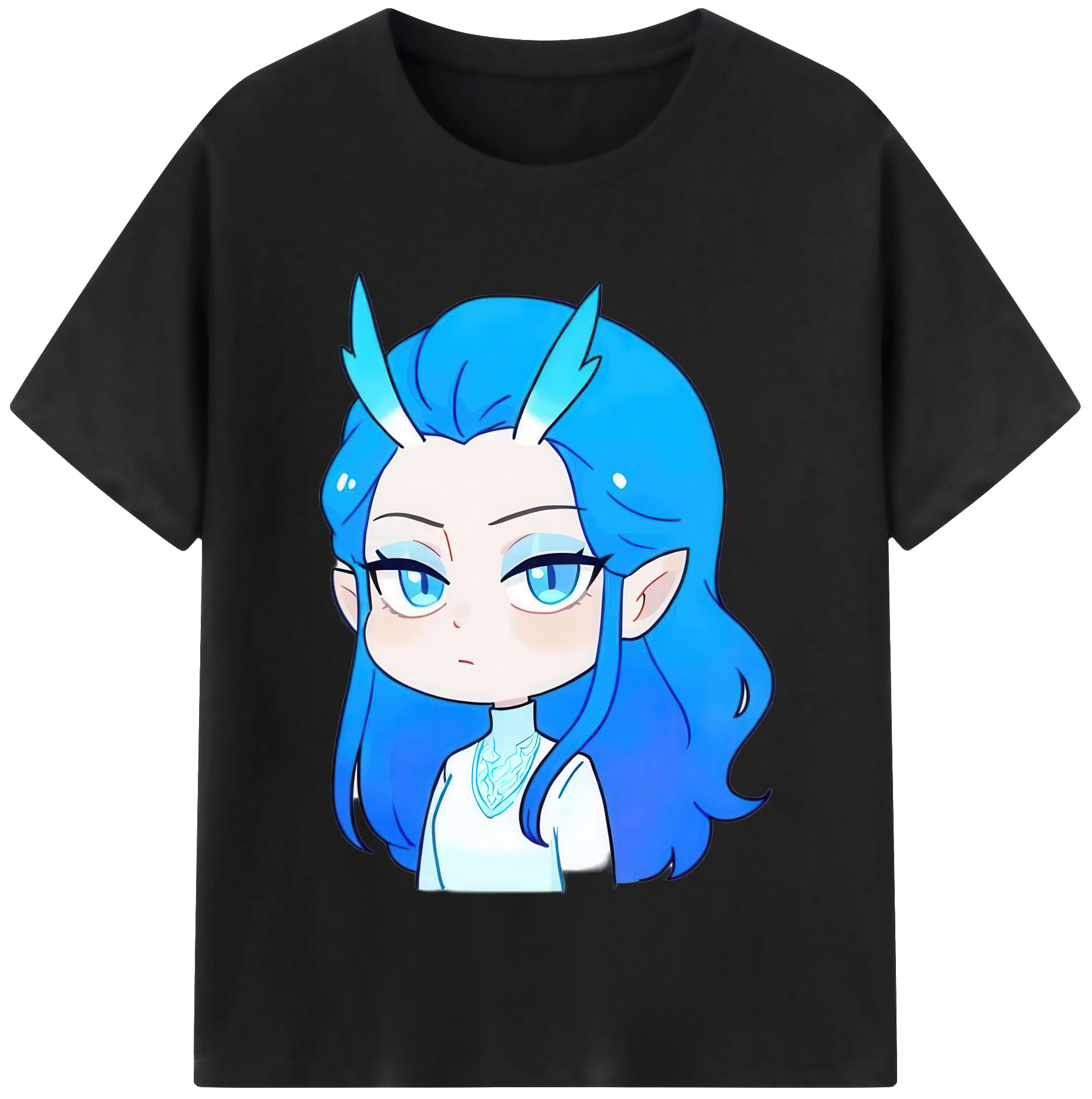 （画像用） Ne Zha 2 ナタ 魔童の大暴れ レディースカジュアルプリントTシャツ（綿100％）