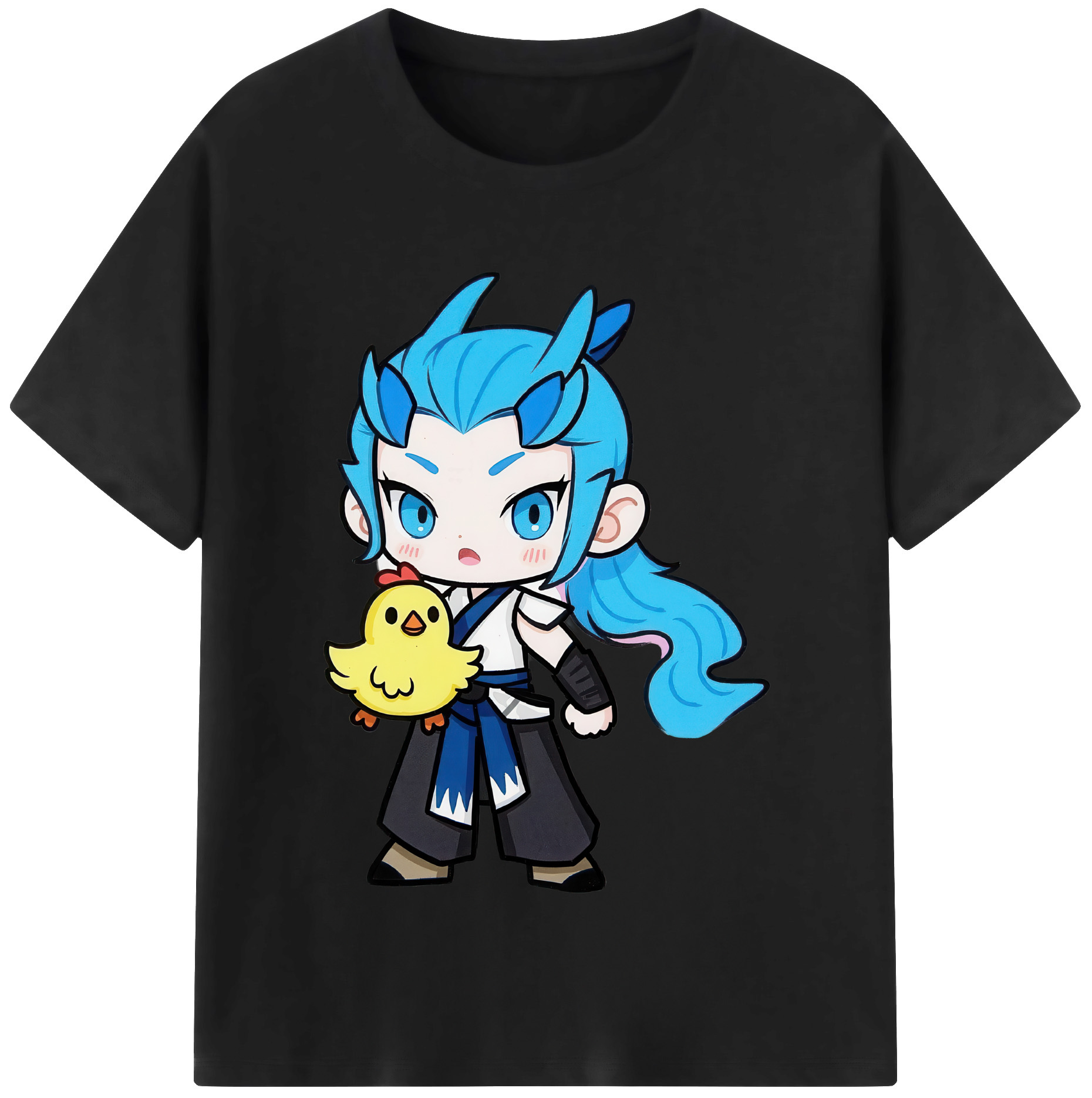 （画像用） Ne Zha 2 ナタ 魔童の大暴れ レディースカジュアルプリントTシャツ（綿100％）