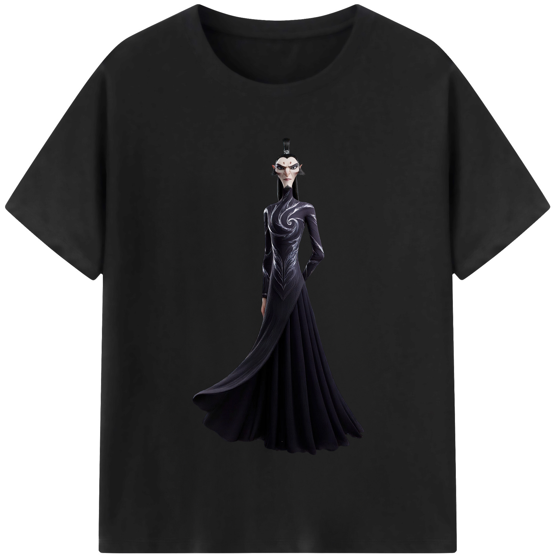 （画像用） Ne Zha 2 ナタ 魔童の大暴れ レディースカジュアルプリントTシャツ（綿100％）