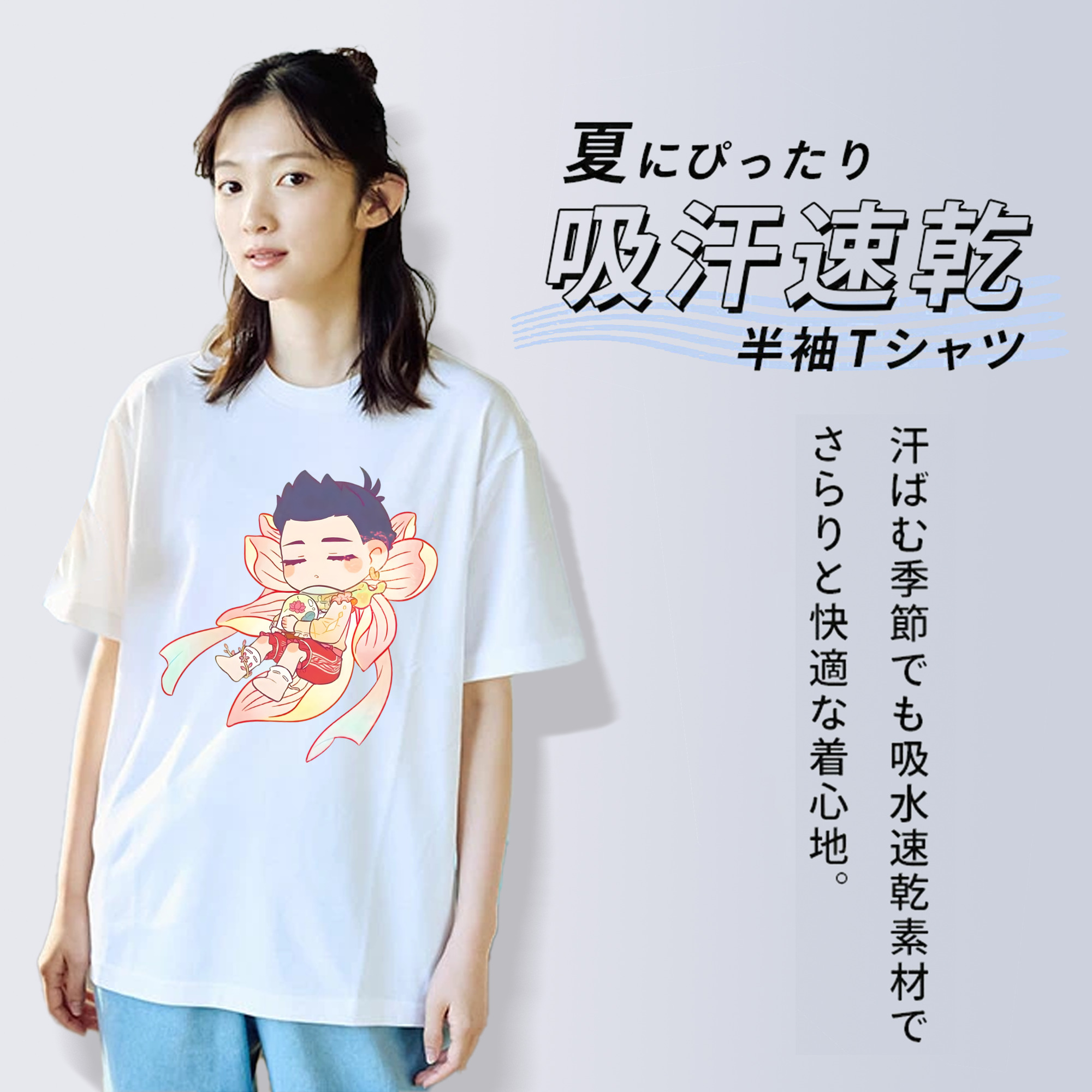 Ne Zha 2 ナタ 魔童の大暴れ レディースカジュアルプリントTシャツ（綿100％）