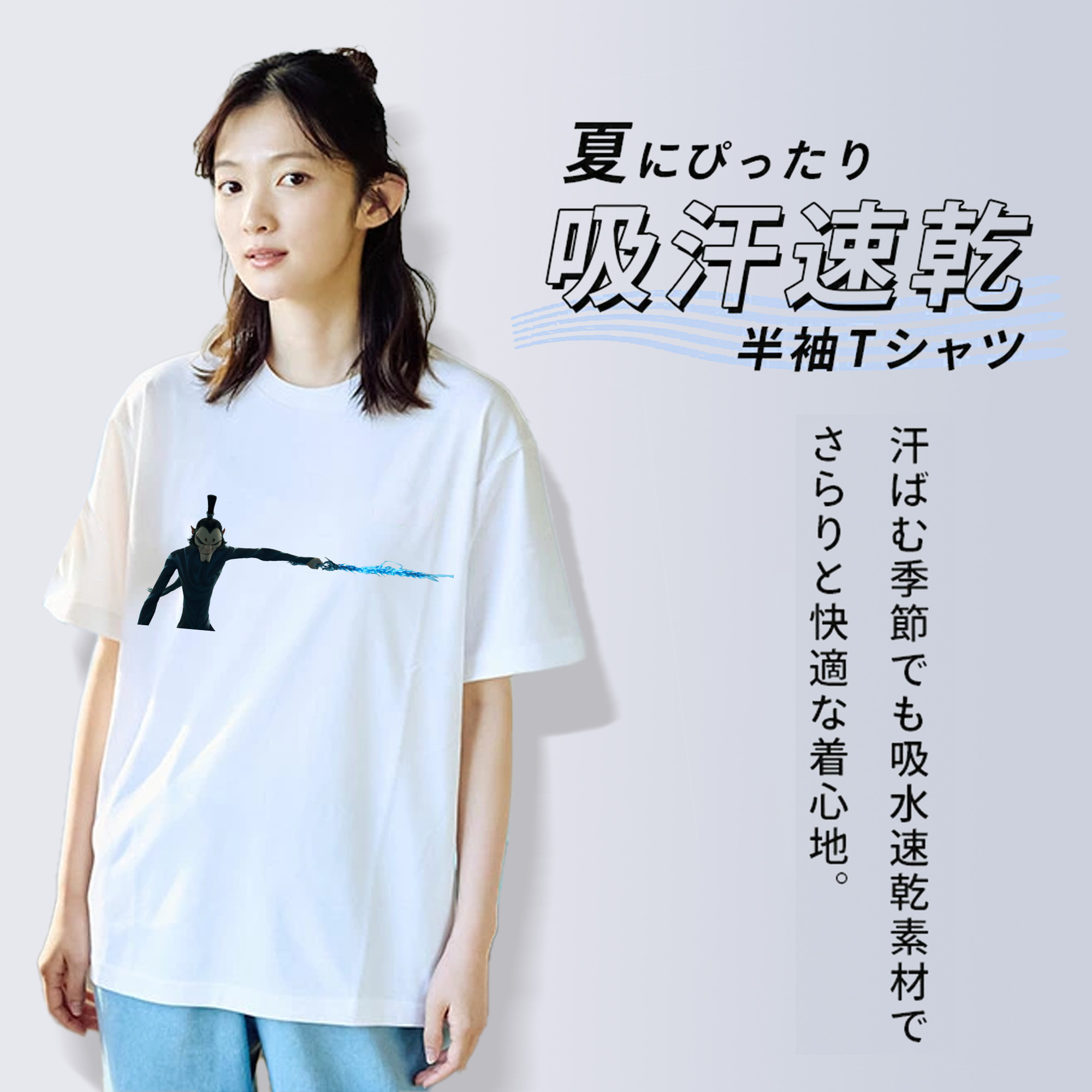 Ne Zha 2 ナタ 魔童の大暴れ レディースカジュアルプリントTシャツ（綿100％）