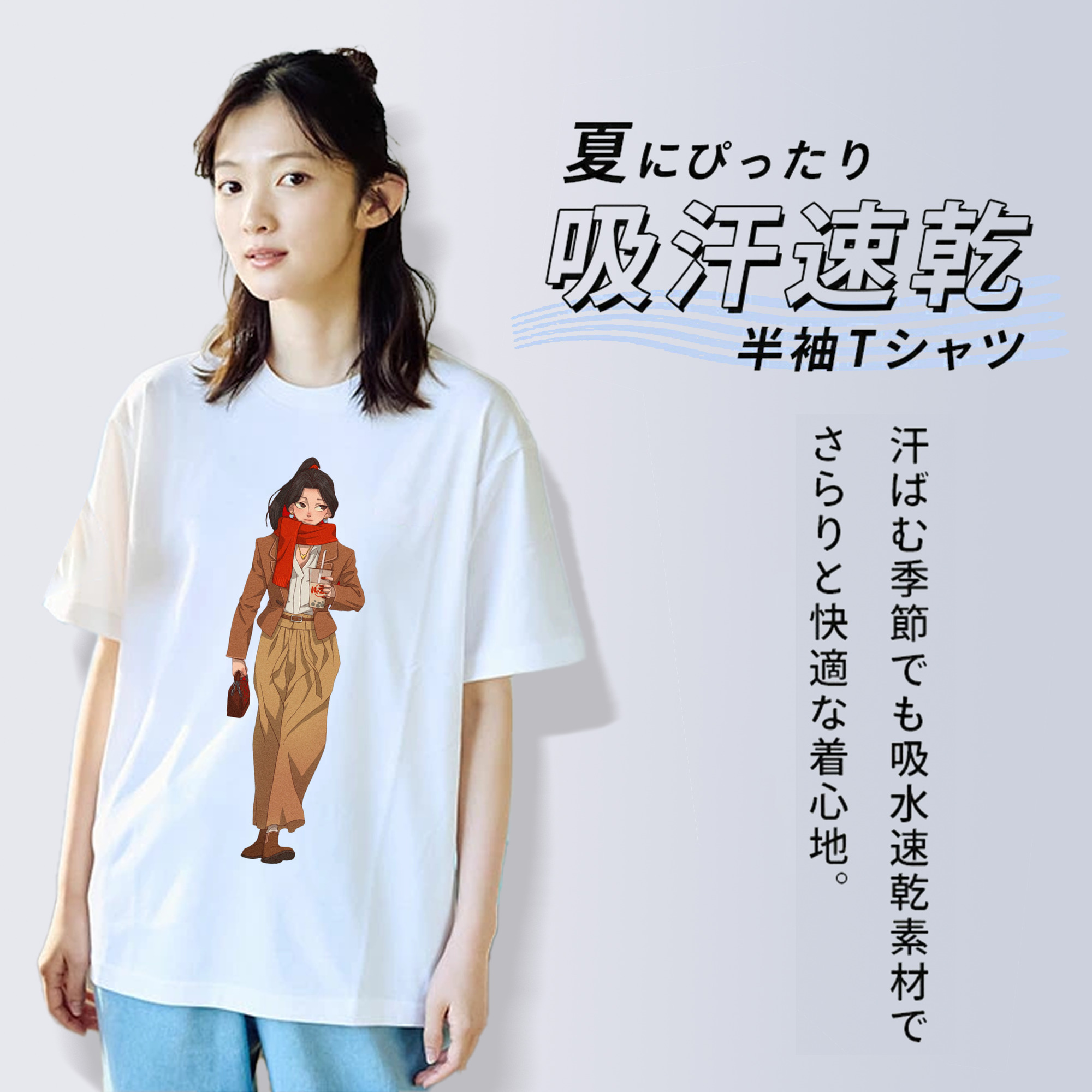 Ne Zha 2 ナタ 魔童の大暴れ レディースカジュアルプリントTシャツ（綿100％）