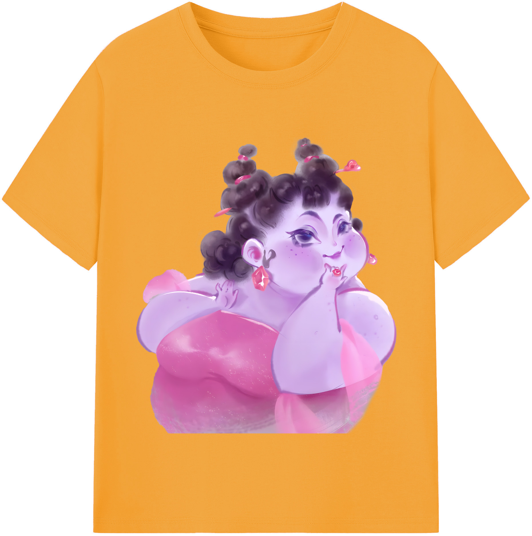 （画像用） Ne Zha 2 ナタ 魔童の大暴れ レディースカジュアルプリントTシャツ（綿100％）